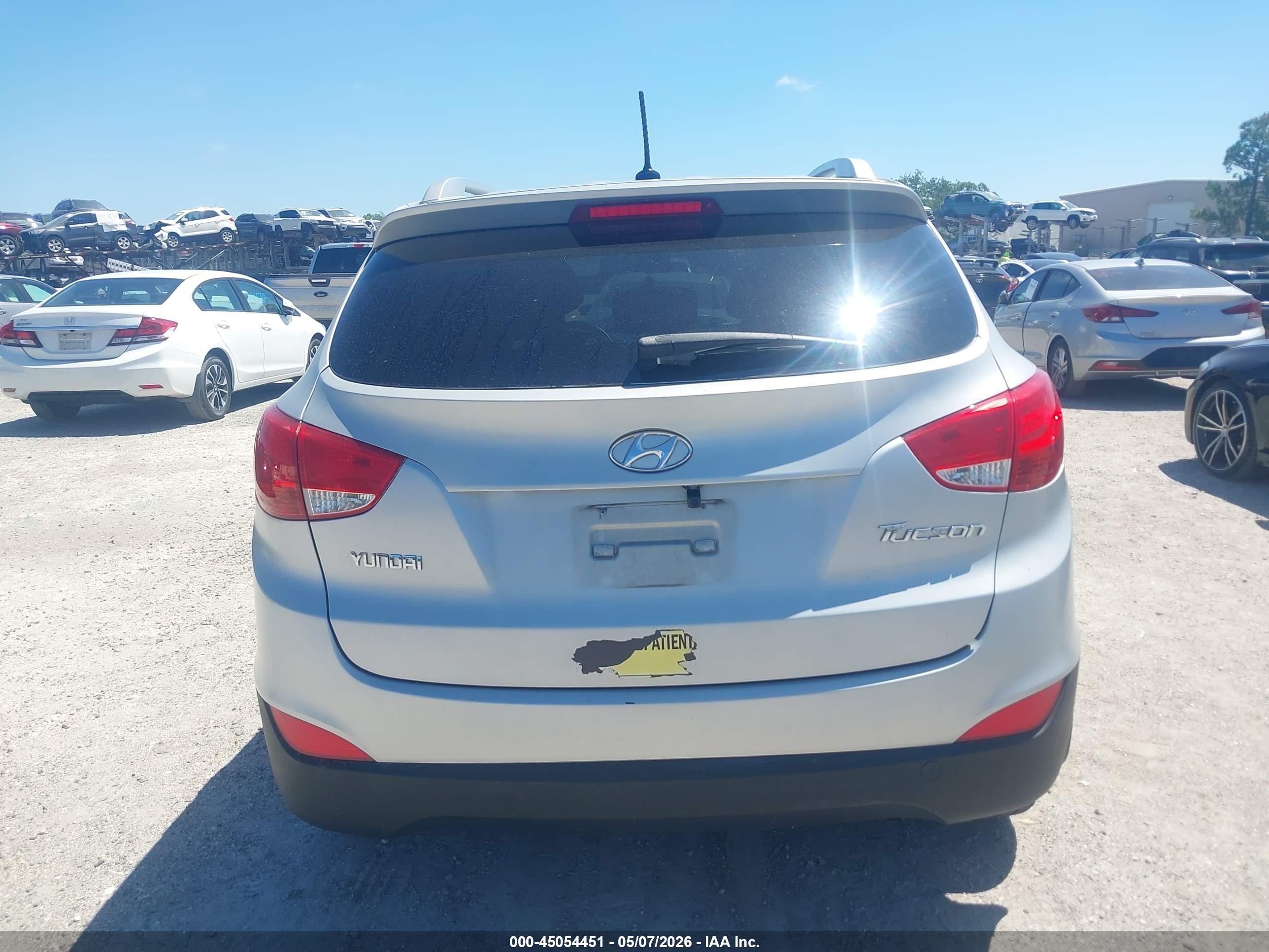 2013 Hyundai Tucson Gls Серебряный vin: KM8JU3AC1DU645379