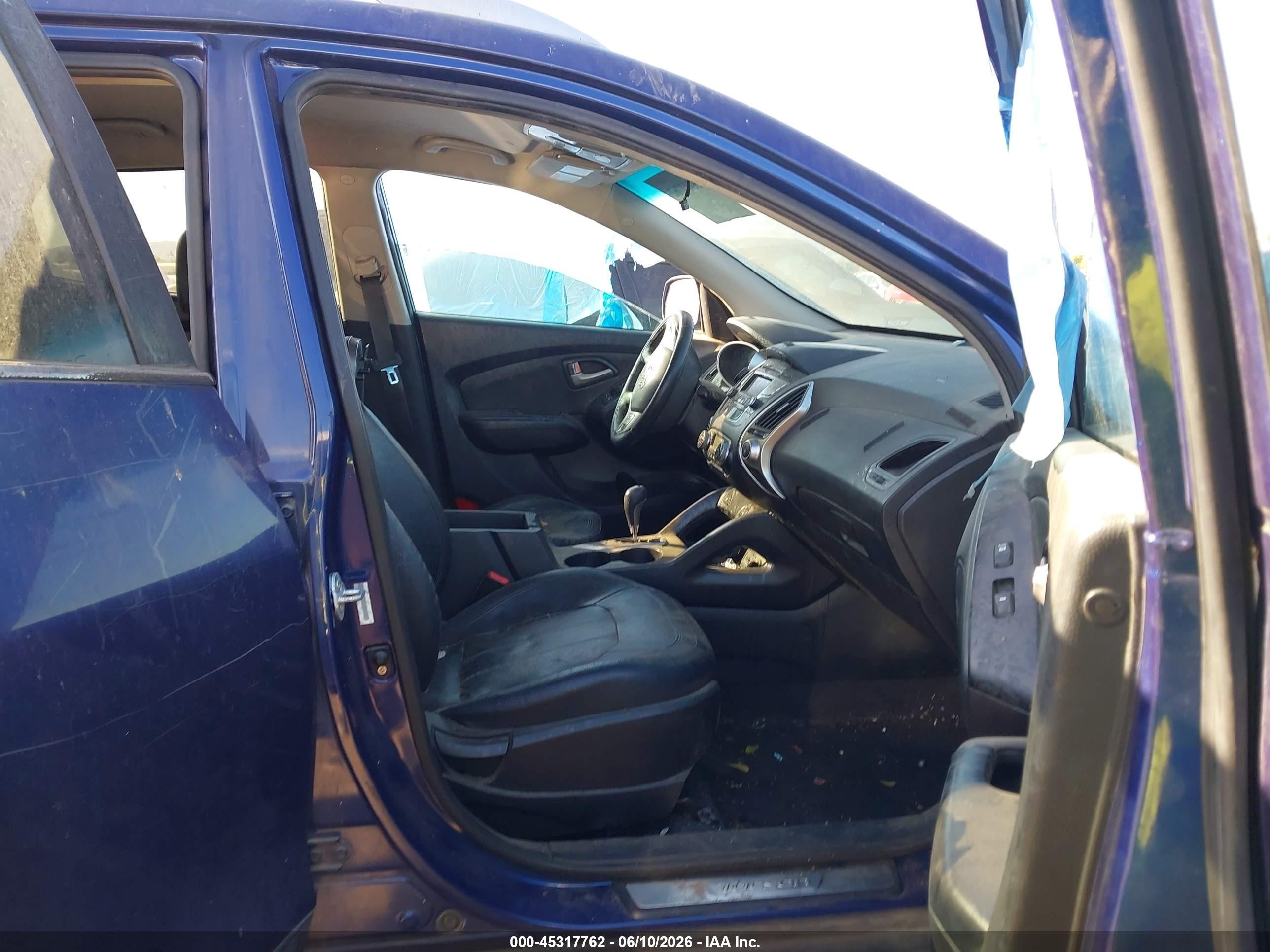 2013 Hyundai Tucson Limited Blue vin: KM8JU3AC1DU672968