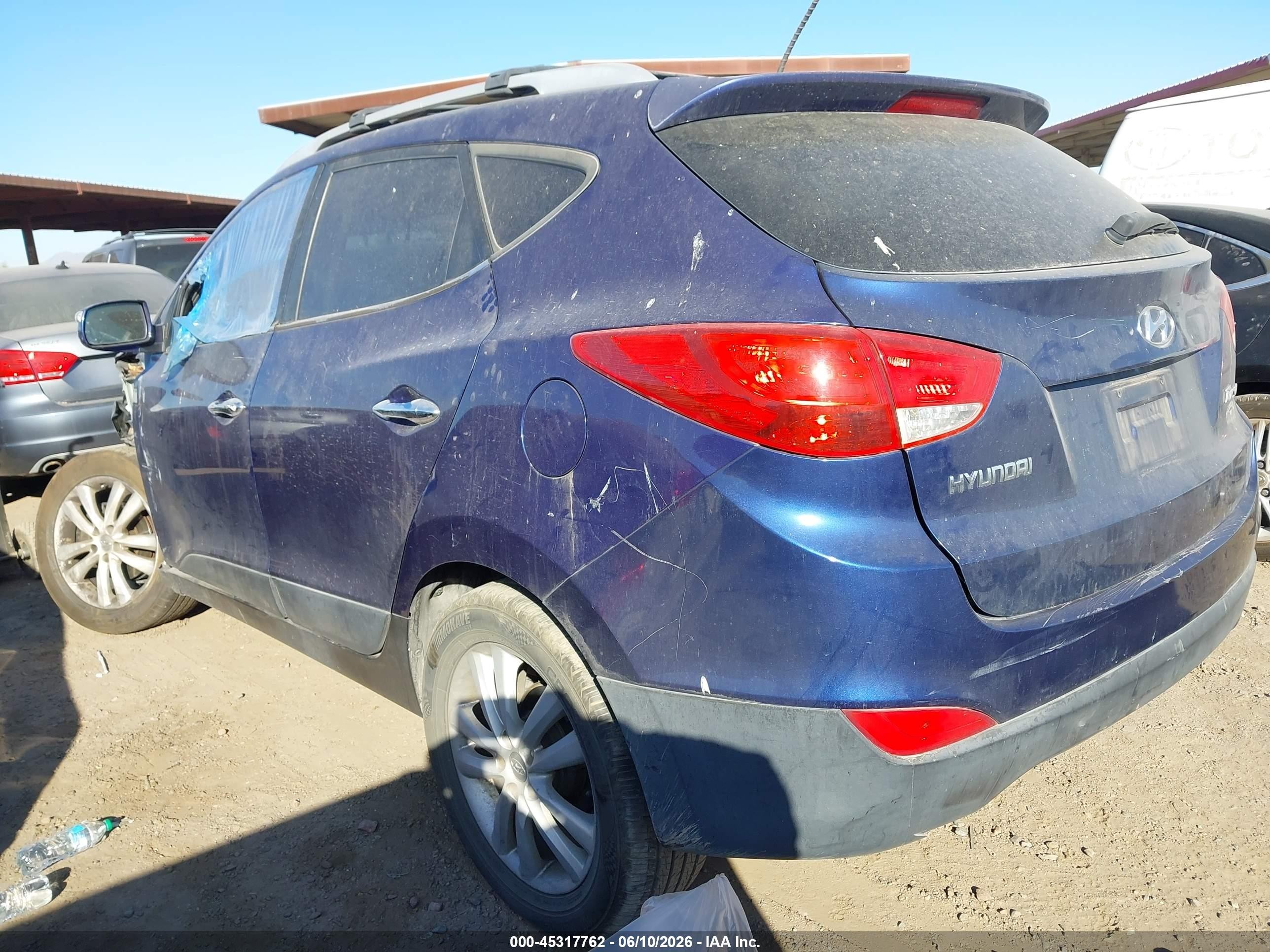 2013 Hyundai Tucson Limited Blue vin: KM8JU3AC1DU672968