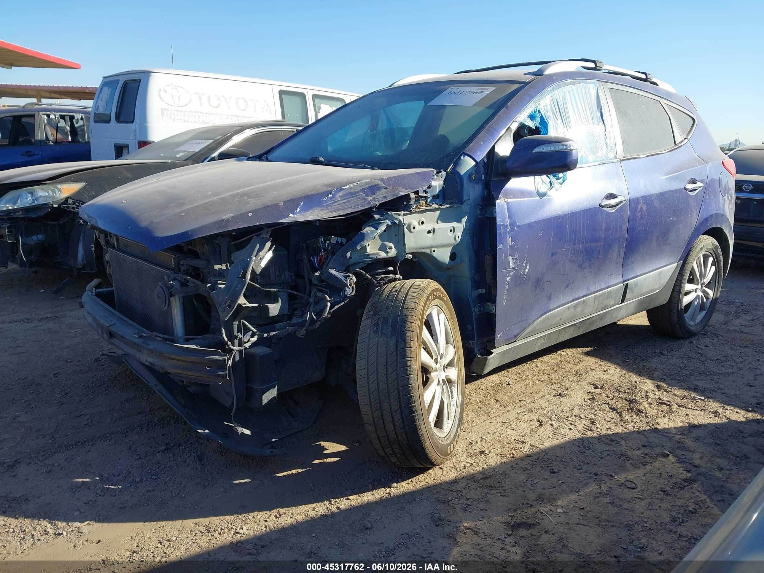 2013 Hyundai Tucson Limited Blue vin: KM8JU3AC1DU672968