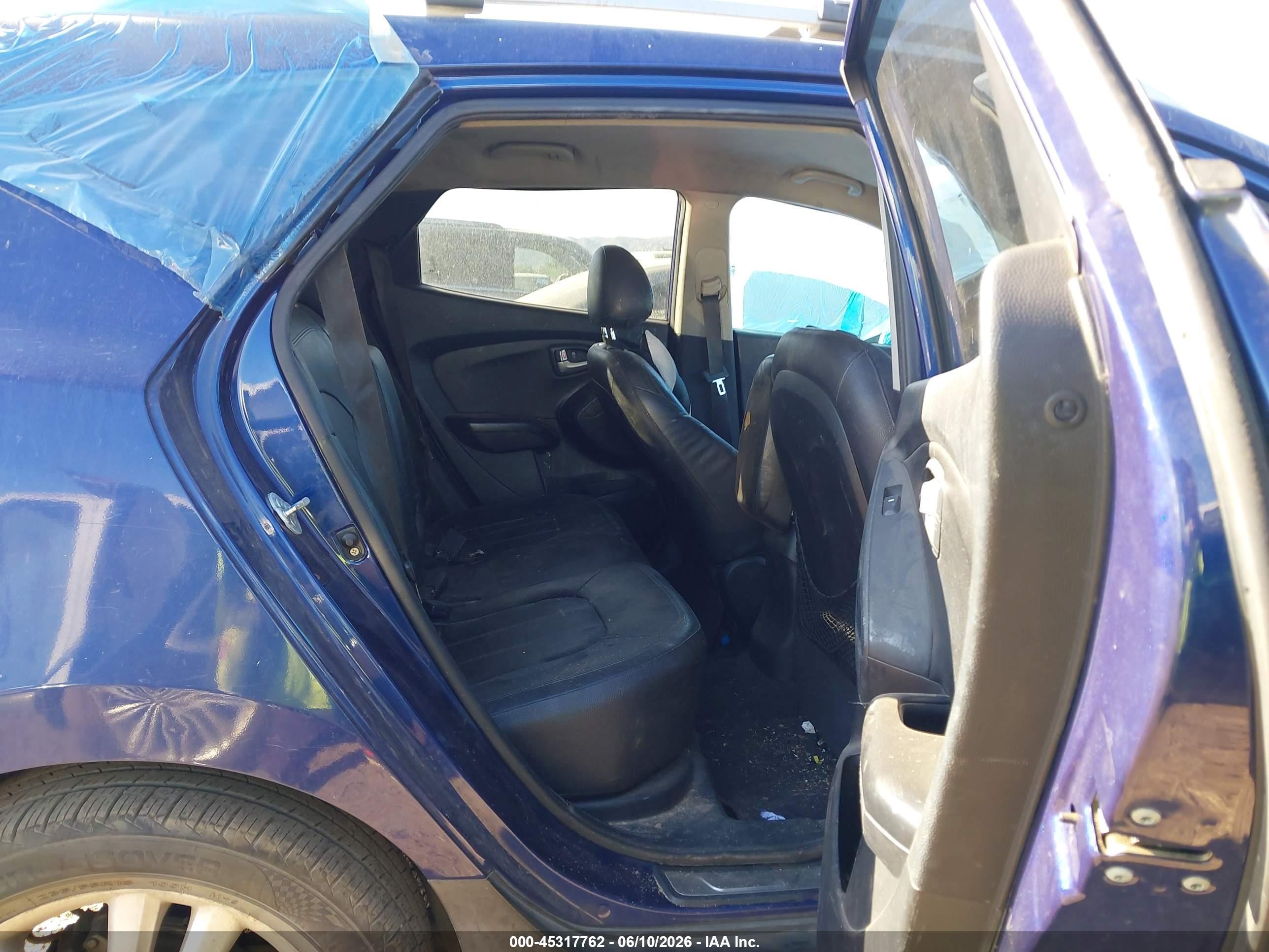 2013 Hyundai Tucson Limited Blue vin: KM8JU3AC1DU672968