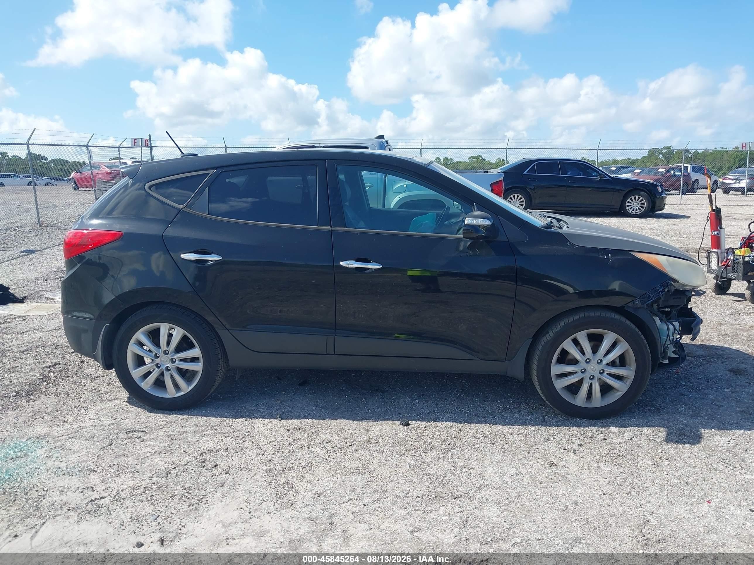 2013 Hyundai Tucson Limited Черный vin: KM8JU3AC1DU693187
