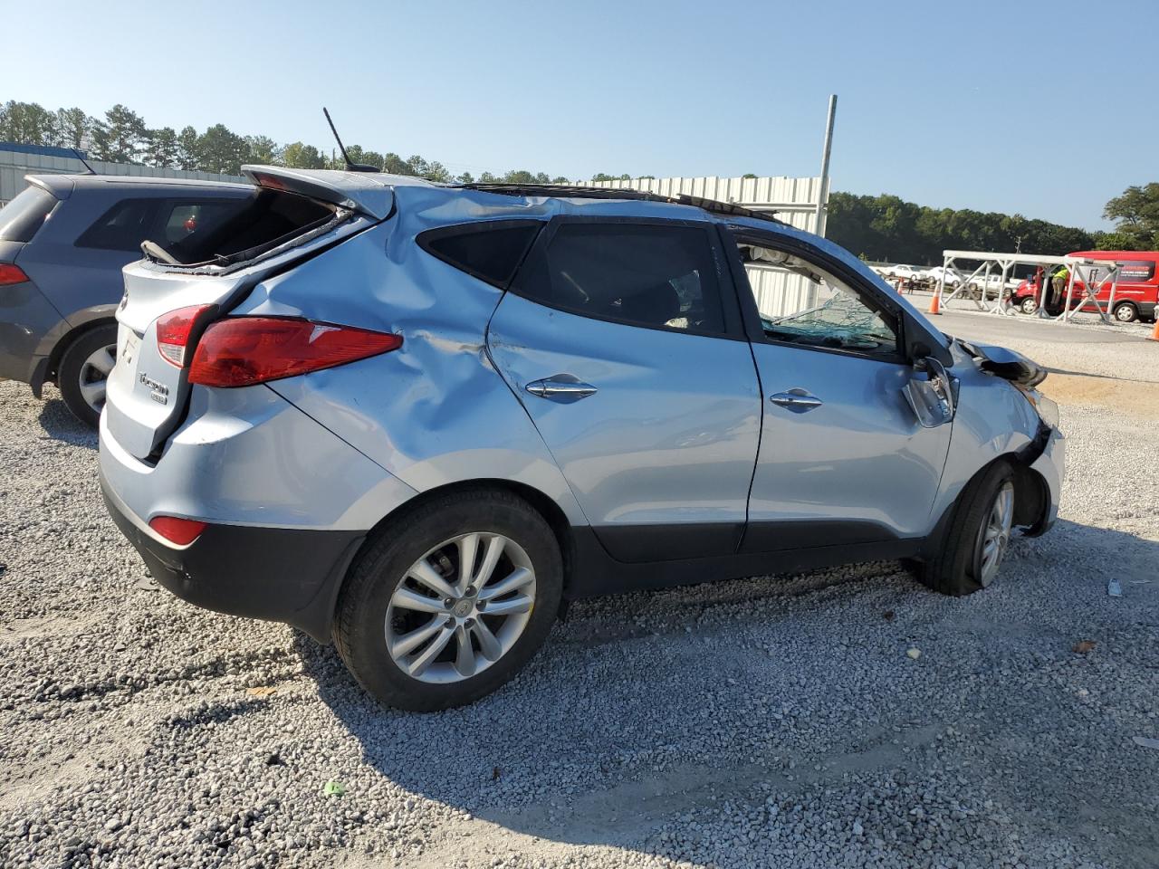 2013 Hyundai Tucson Limited Blue vin: KM8JU3AC1DU695019