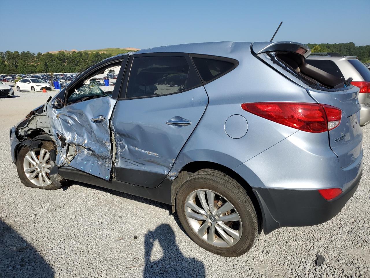 2013 Hyundai Tucson Limited Blue vin: KM8JU3AC1DU695019