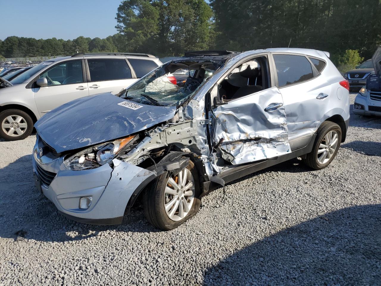 2013 Hyundai Tucson Limited Blue vin: KM8JU3AC1DU695019