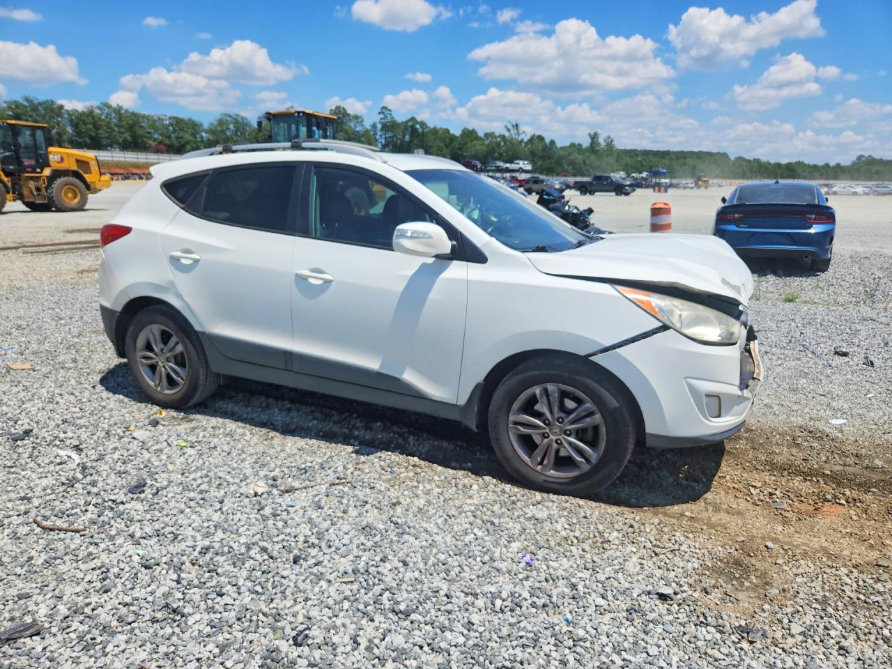 2013 Hyundai Tucson Gls White vin: KM8JU3AC1DU707153