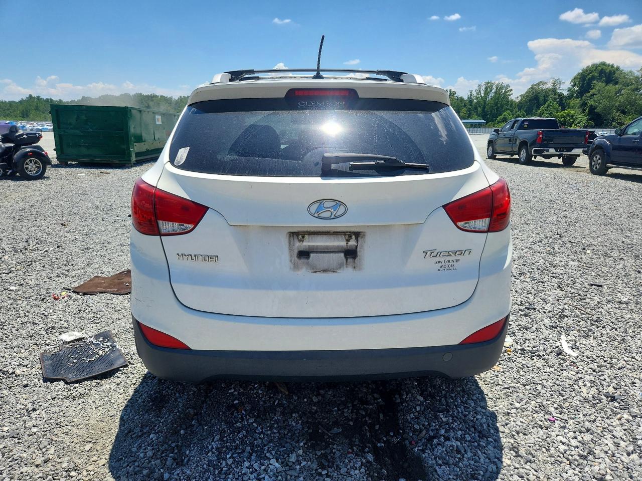 2013 Hyundai Tucson Gls White vin: KM8JU3AC1DU707153