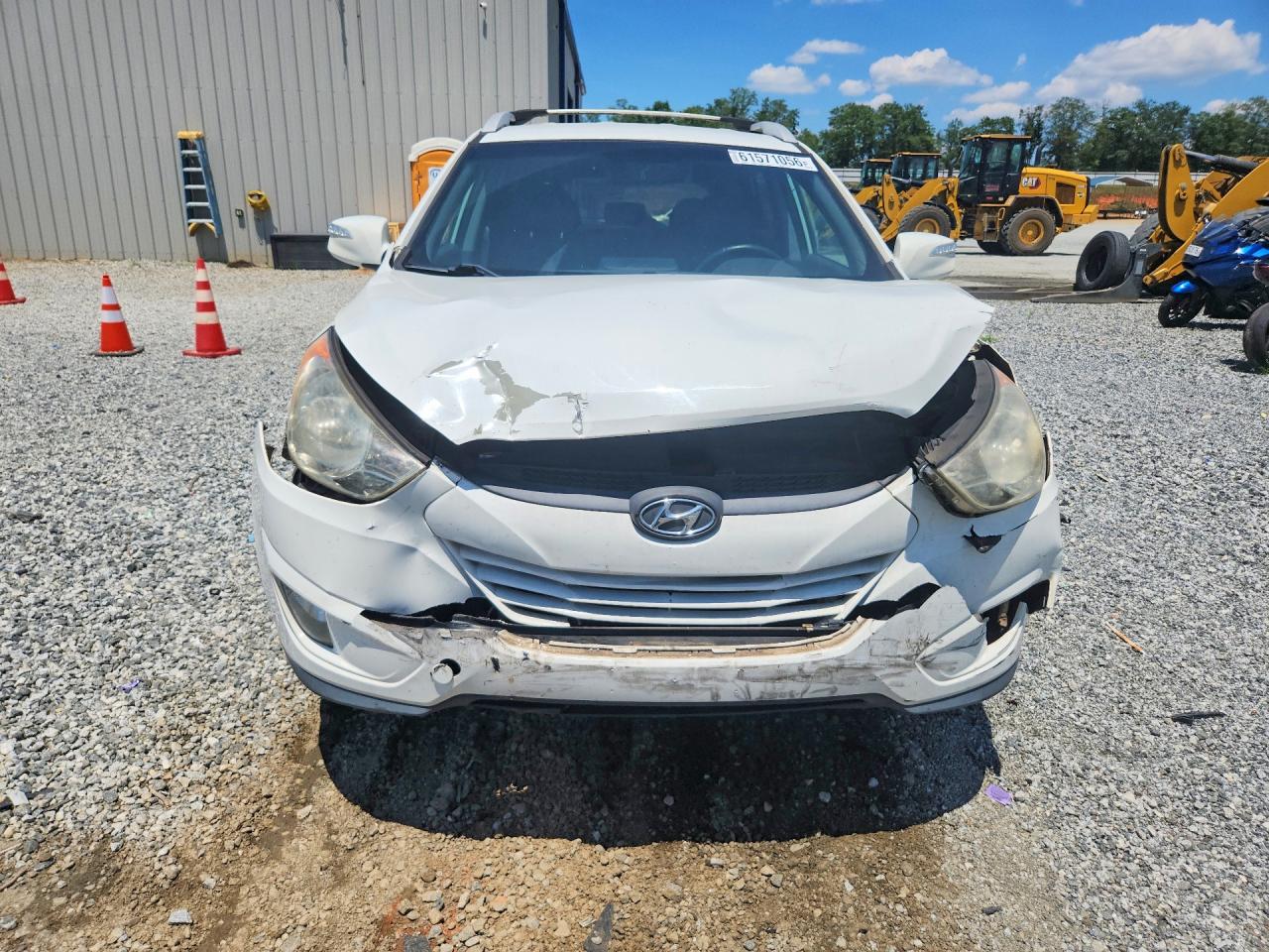 2013 Hyundai Tucson Gls White vin: KM8JU3AC1DU707153