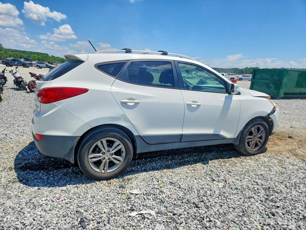 2013 Hyundai Tucson Gls White vin: KM8JU3AC1DU707153