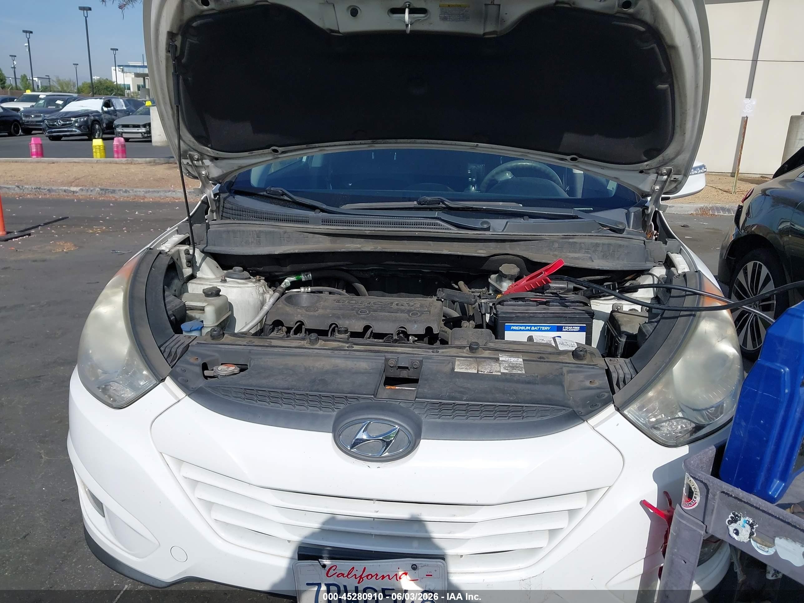 2013 Hyundai Tucson Gls White vin: KM8JU3AC1DU753971