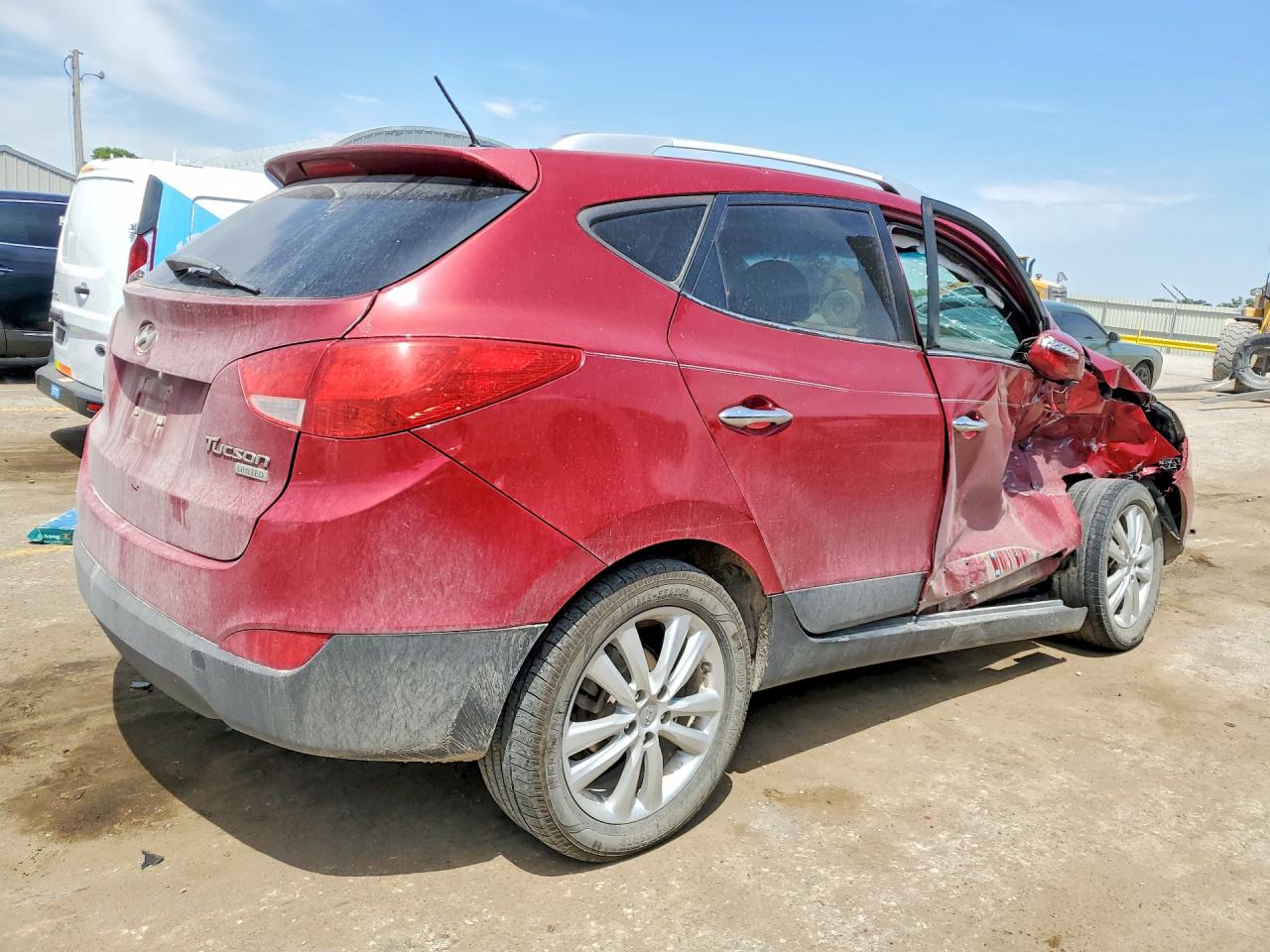 2010 Hyundai Tucson Limited Бордовый vin: KM8JU3AC2AU101064