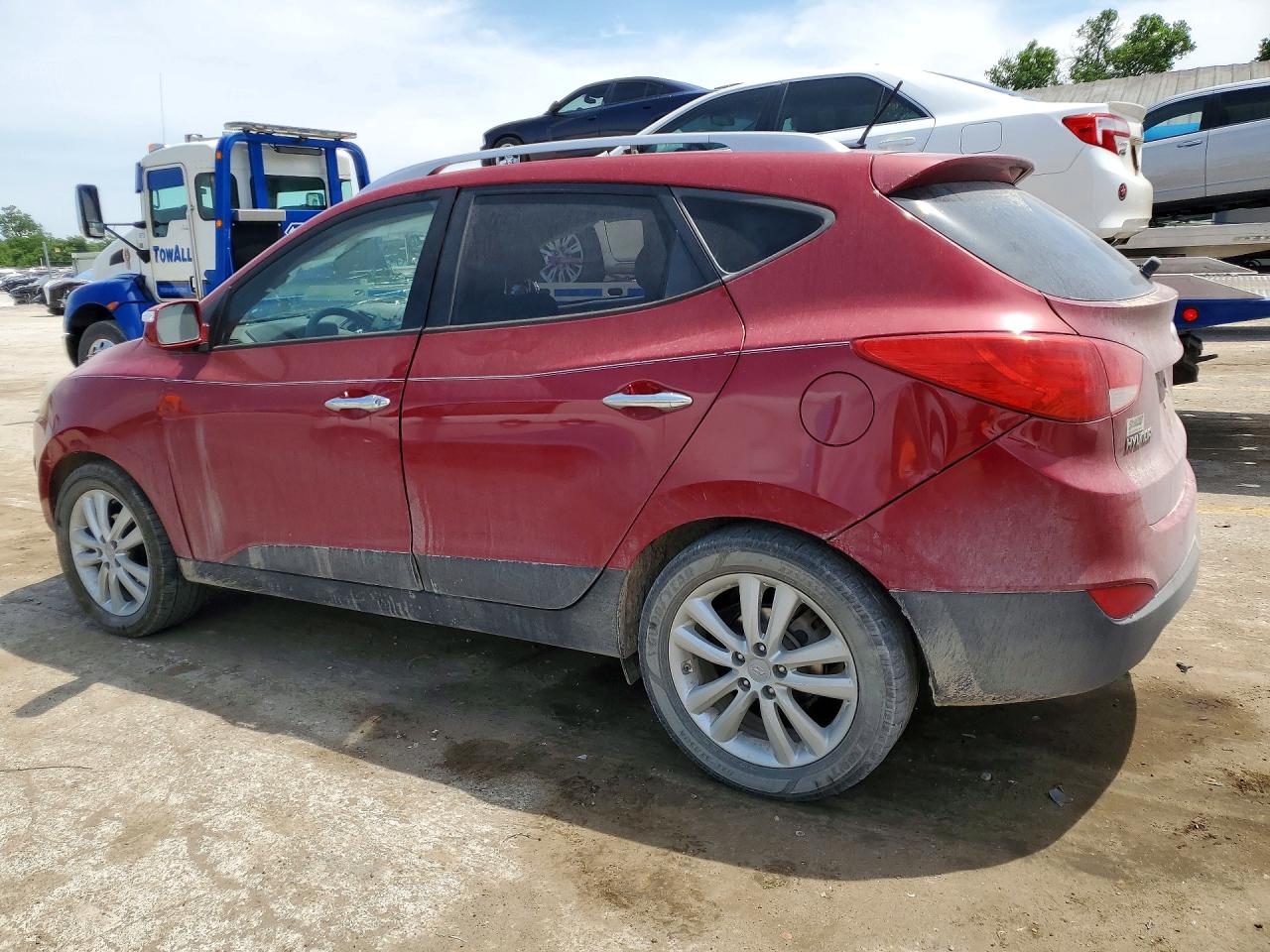 2010 Hyundai Tucson Limited Бордовый vin: KM8JU3AC2AU101064