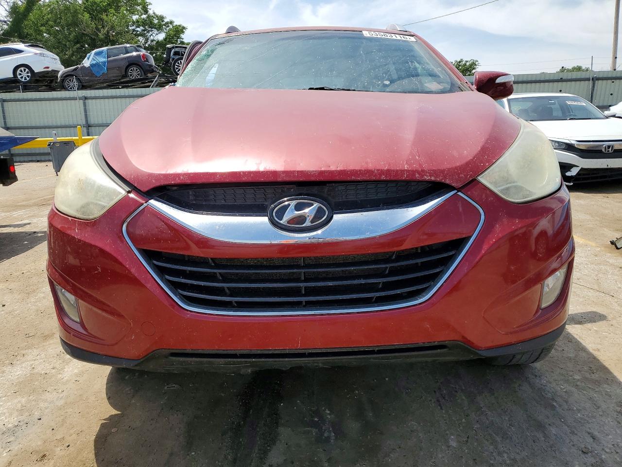 2010 Hyundai Tucson Limited Бордовый vin: KM8JU3AC2AU101064