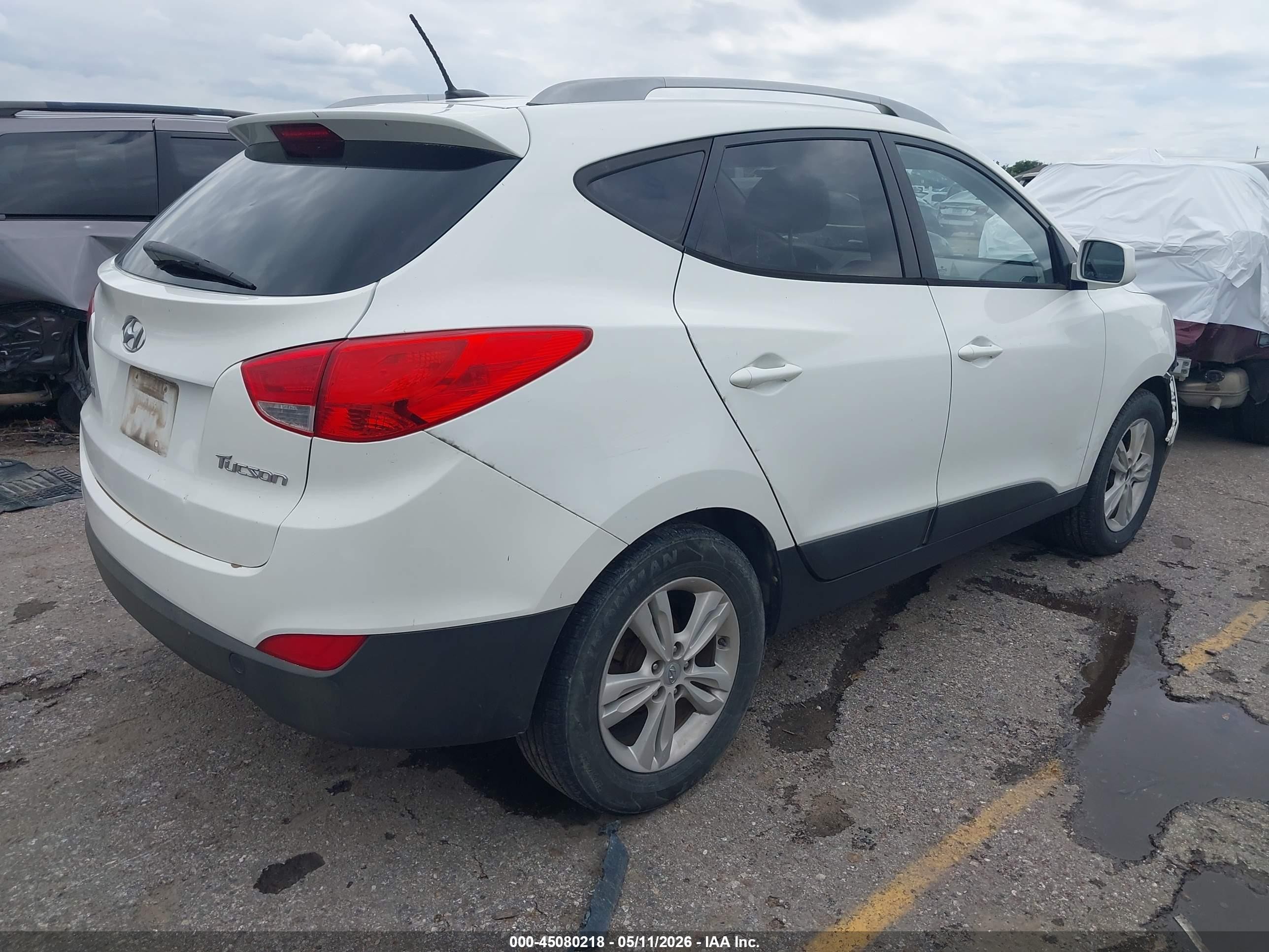 2011 Hyundai Tucson Gls White vin: KM8JU3AC2BU126399