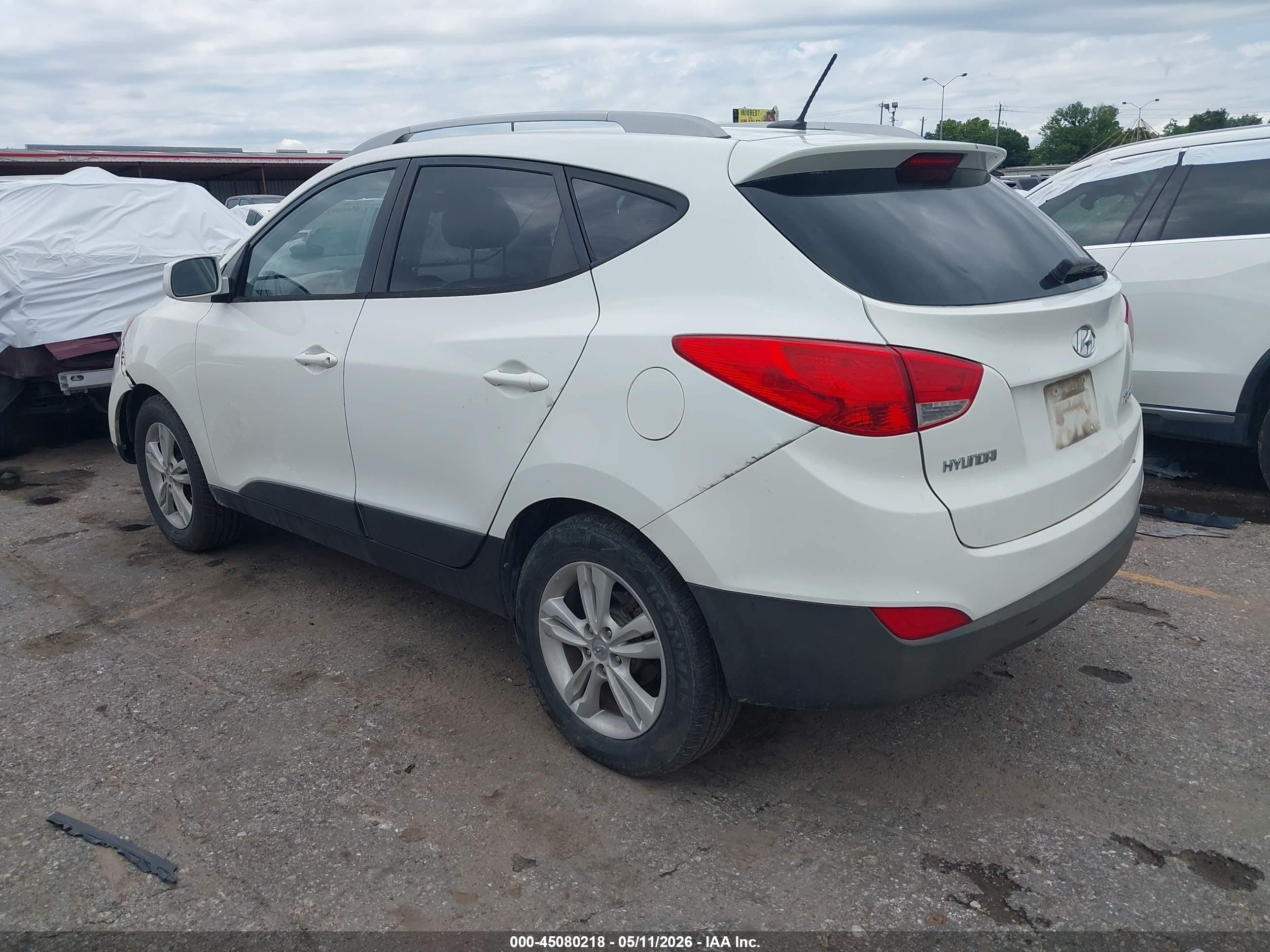 2011 Hyundai Tucson Gls White vin: KM8JU3AC2BU126399