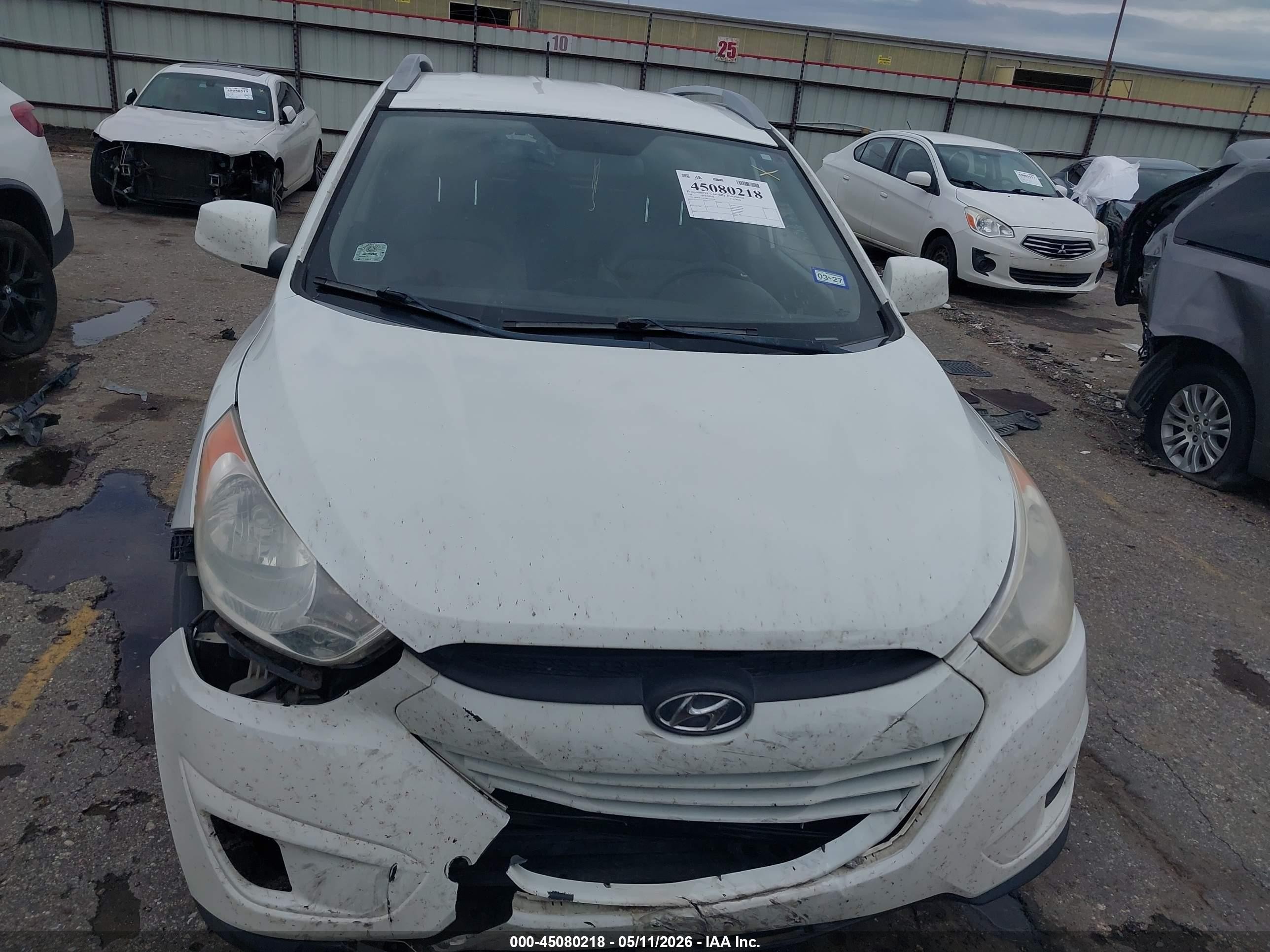 2011 Hyundai Tucson Gls White vin: KM8JU3AC2BU126399