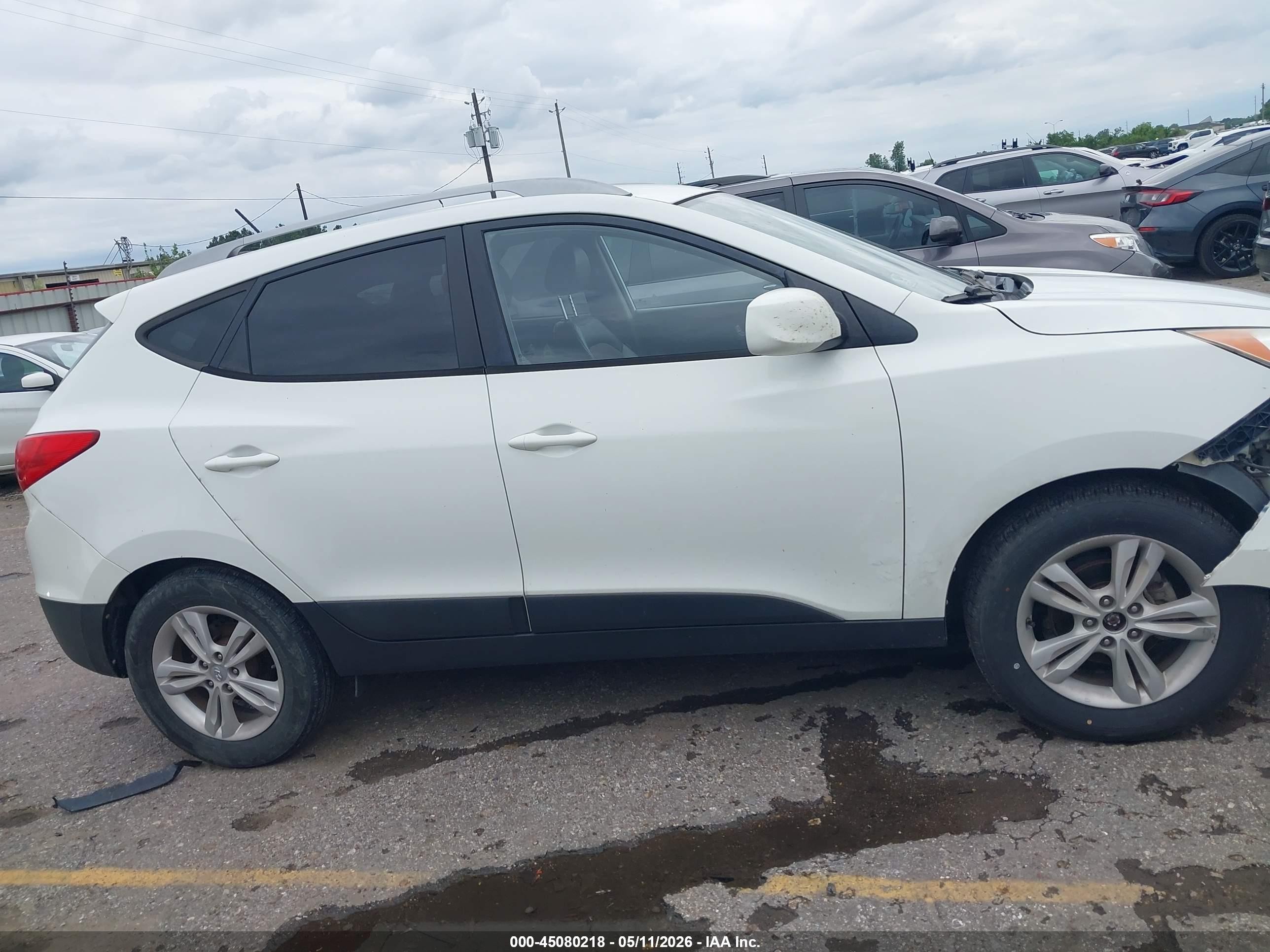 2011 Hyundai Tucson Gls White vin: KM8JU3AC2BU126399