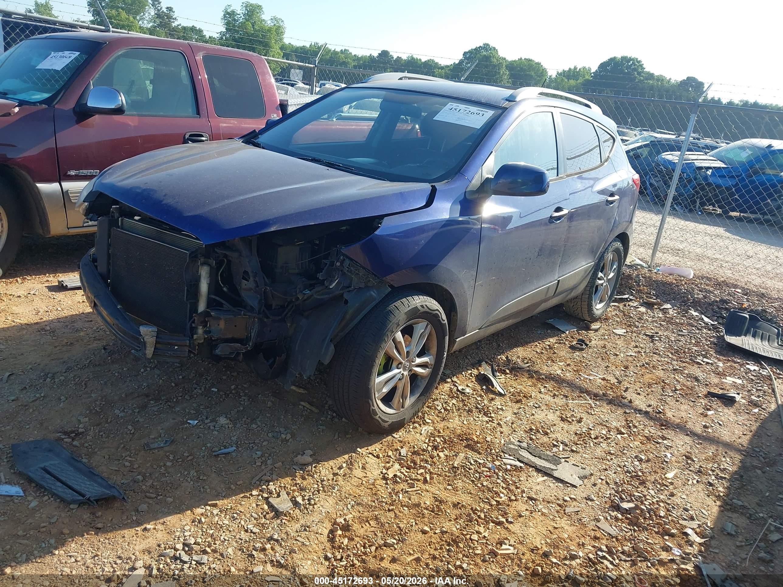 2011 Hyundai Tucson Gls Blue vin: KM8JU3AC2BU155286