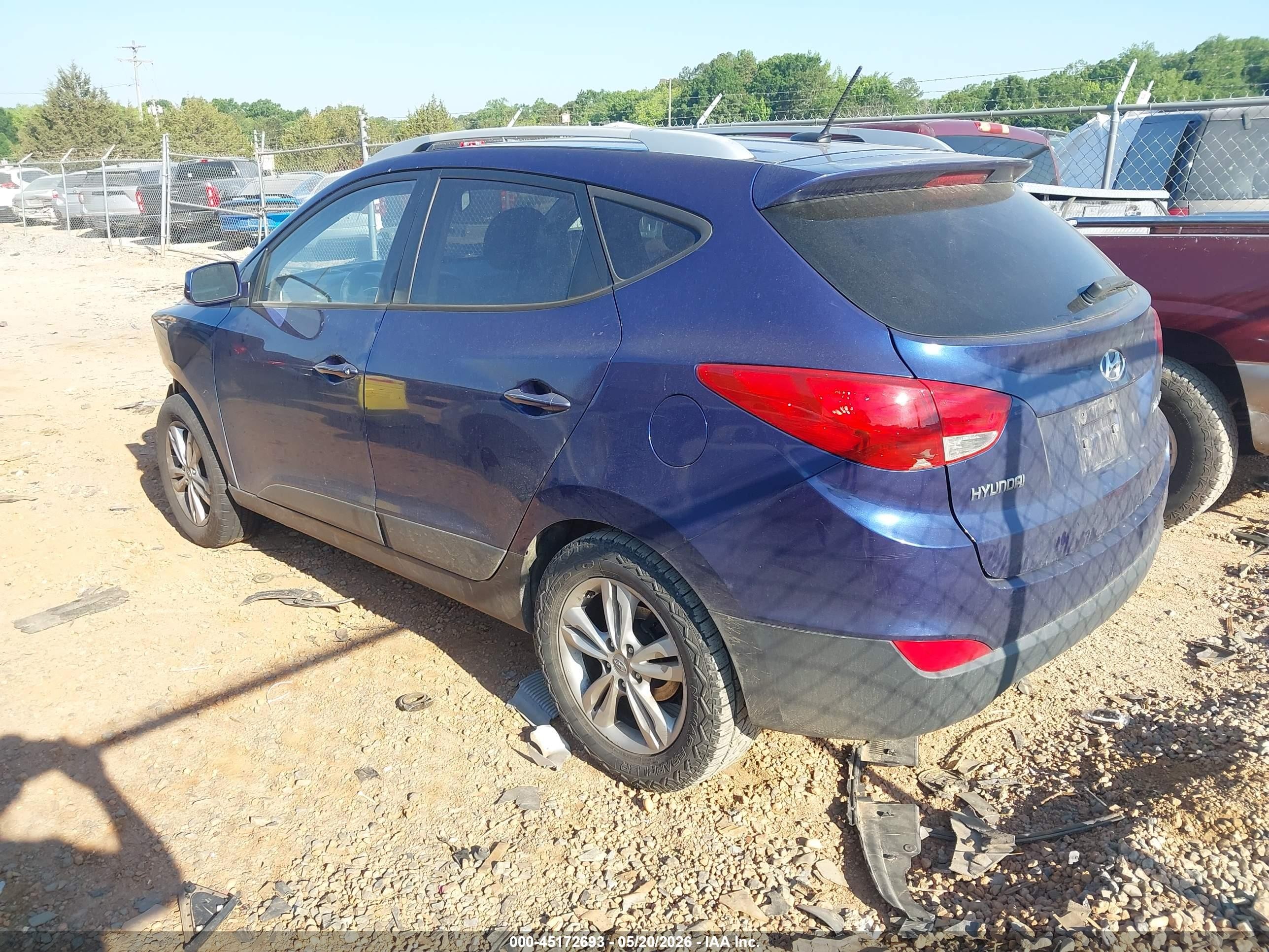 2011 Hyundai Tucson Gls Blue vin: KM8JU3AC2BU155286