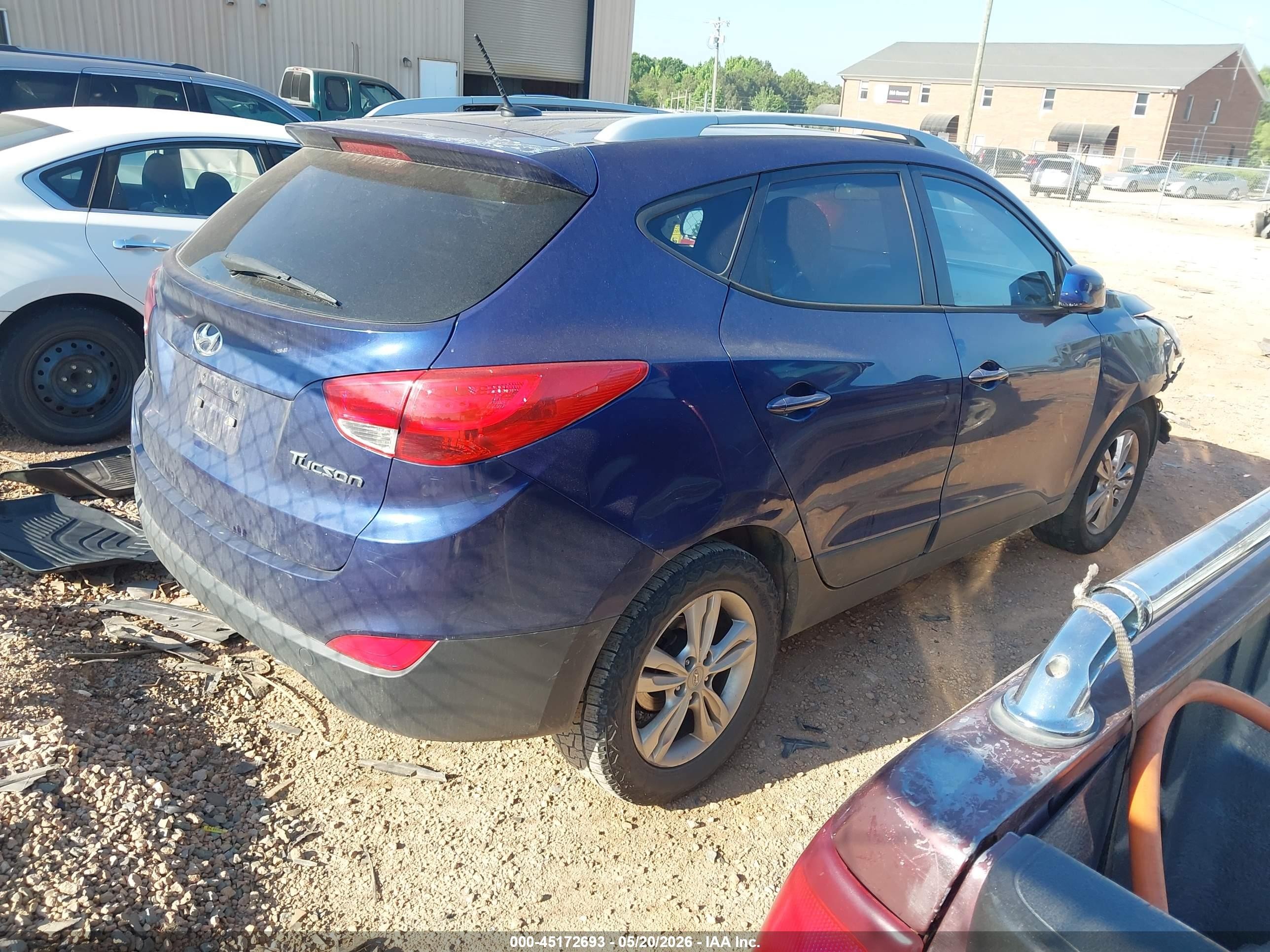 2011 Hyundai Tucson Gls Blue vin: KM8JU3AC2BU155286