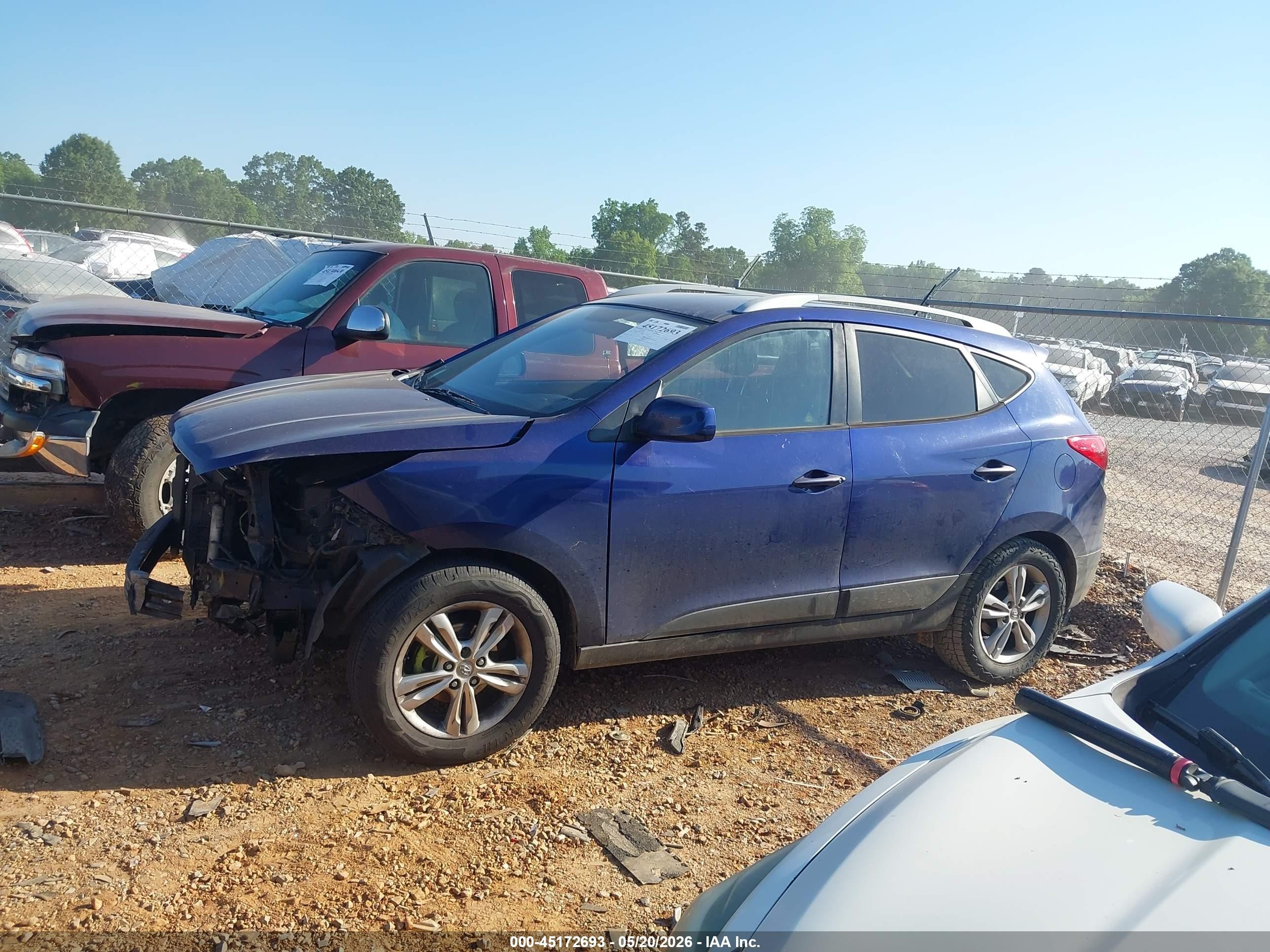 2011 Hyundai Tucson Gls Blue vin: KM8JU3AC2BU155286