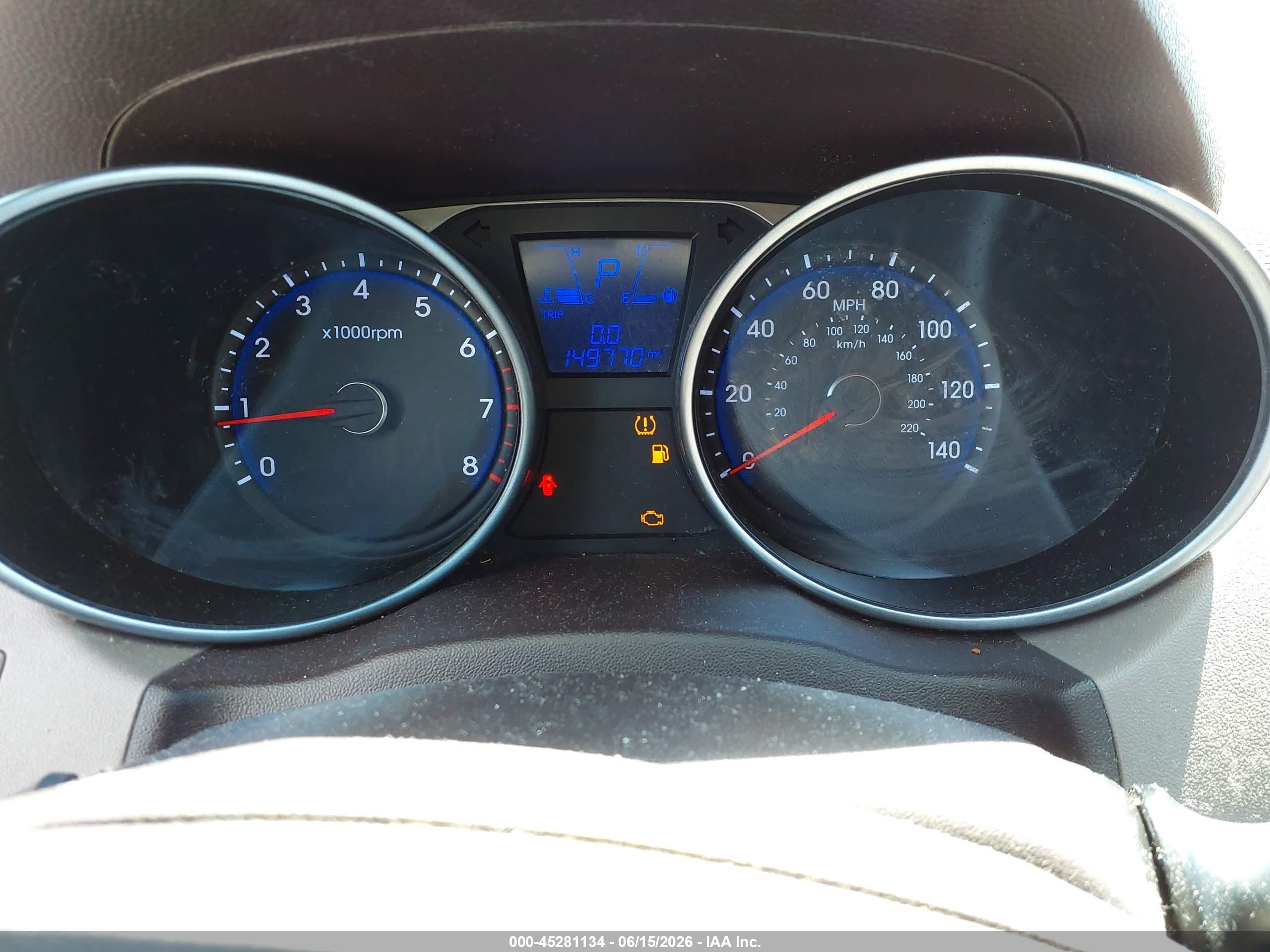 2011 Hyundai Tucson Gls Blue vin: KM8JU3AC2BU158396
