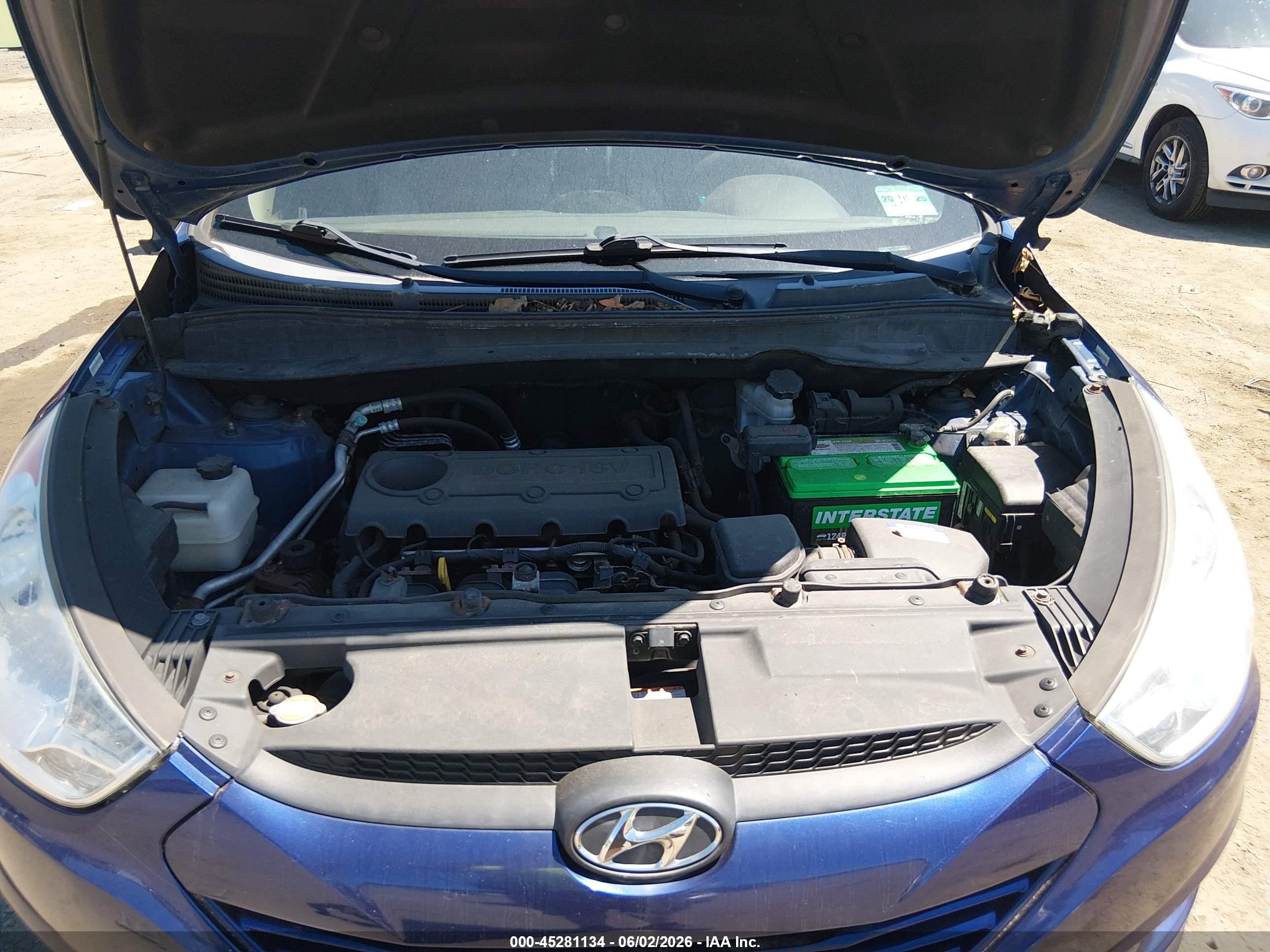 2011 Hyundai Tucson Gls Blue vin: KM8JU3AC2BU158396