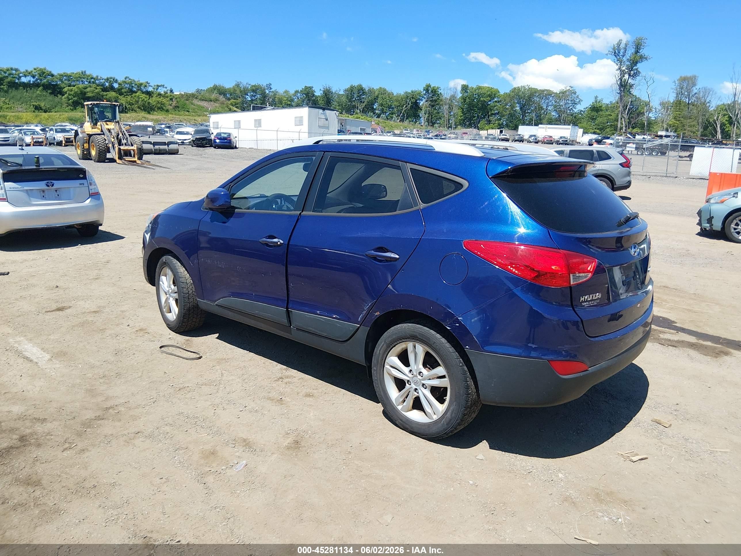 2011 Hyundai Tucson Gls Blue vin: KM8JU3AC2BU158396