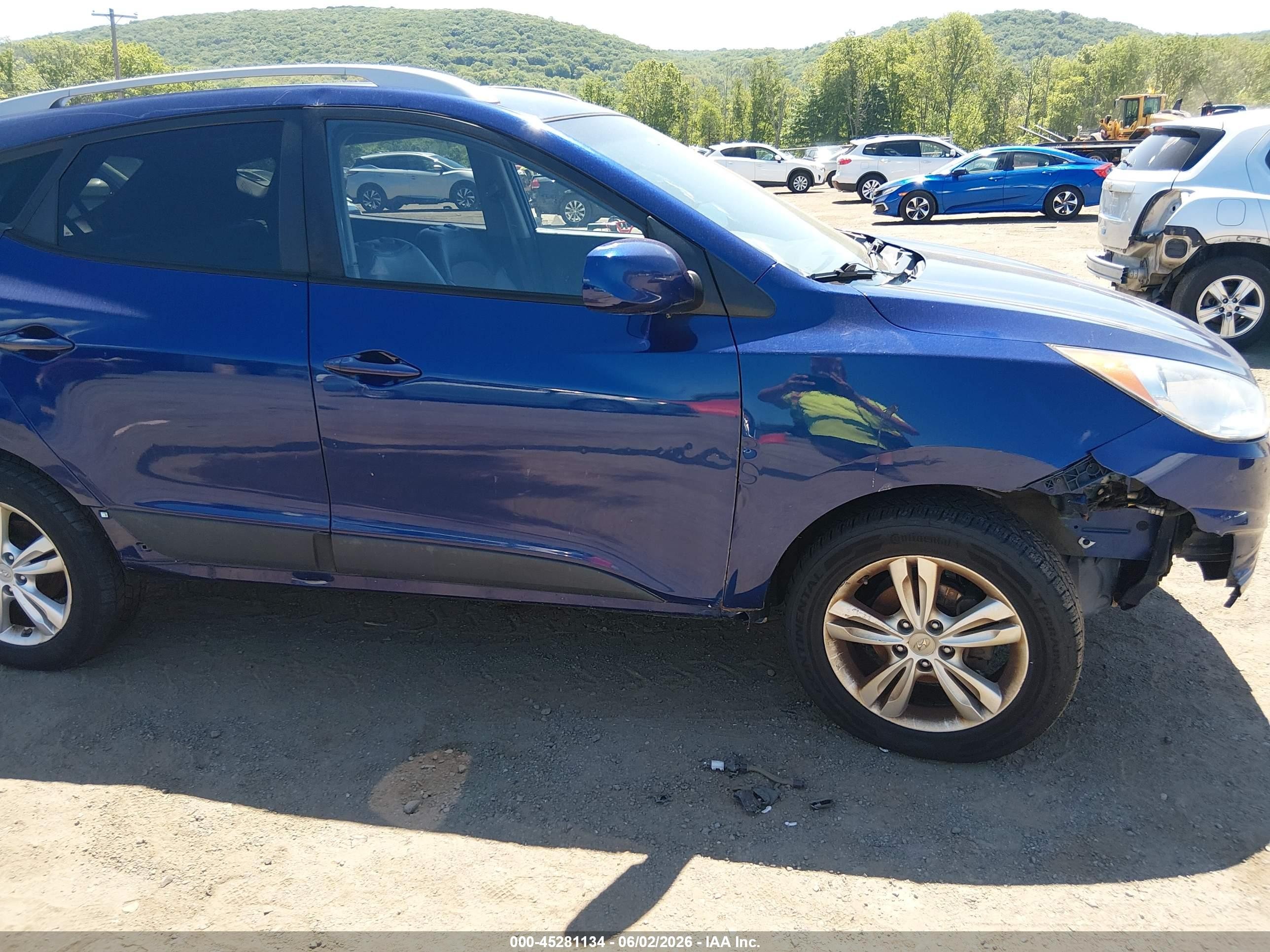 2011 Hyundai Tucson Gls Blue vin: KM8JU3AC2BU158396