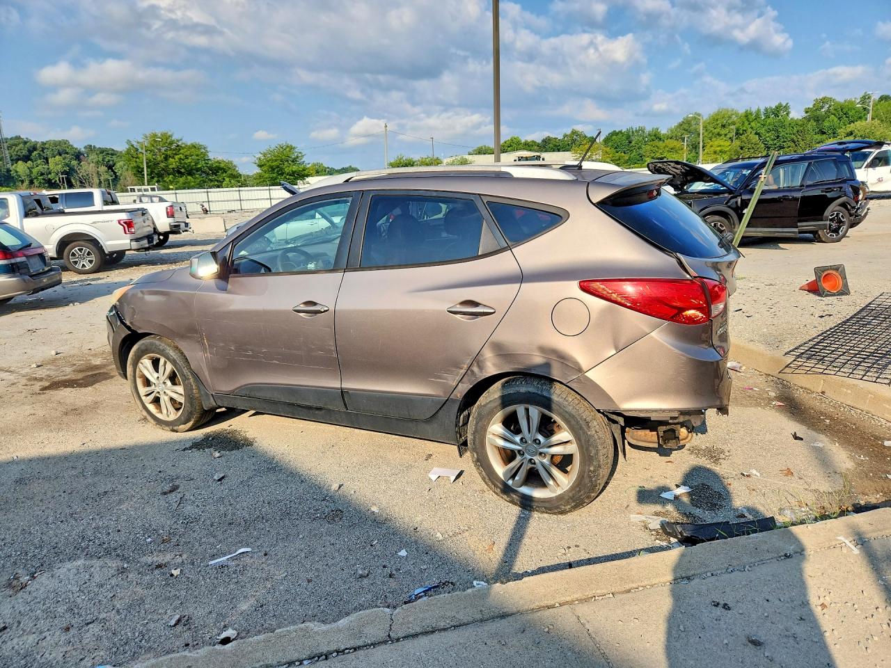 2011 Hyundai Tucson Gls Gray vin: KM8JU3AC2BU171147