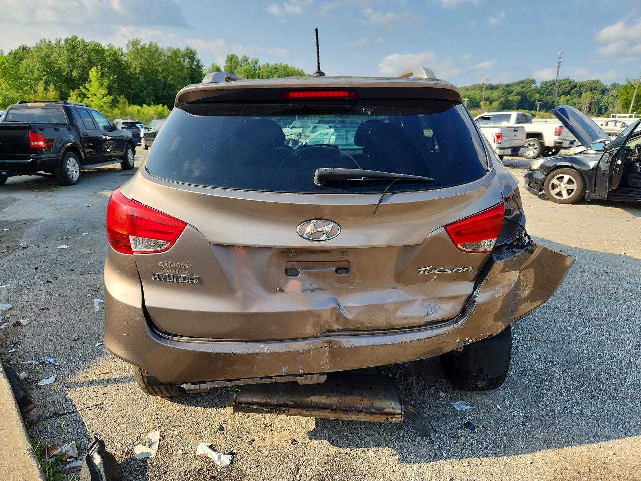 2011 Hyundai Tucson Gls Gray vin: KM8JU3AC2BU171147