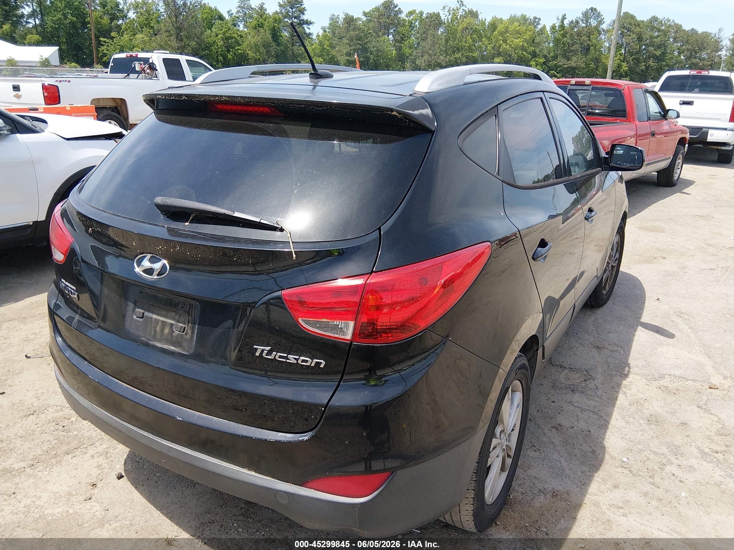 2011 Hyundai Tucson Gls Black vin: KM8JU3AC2BU191611