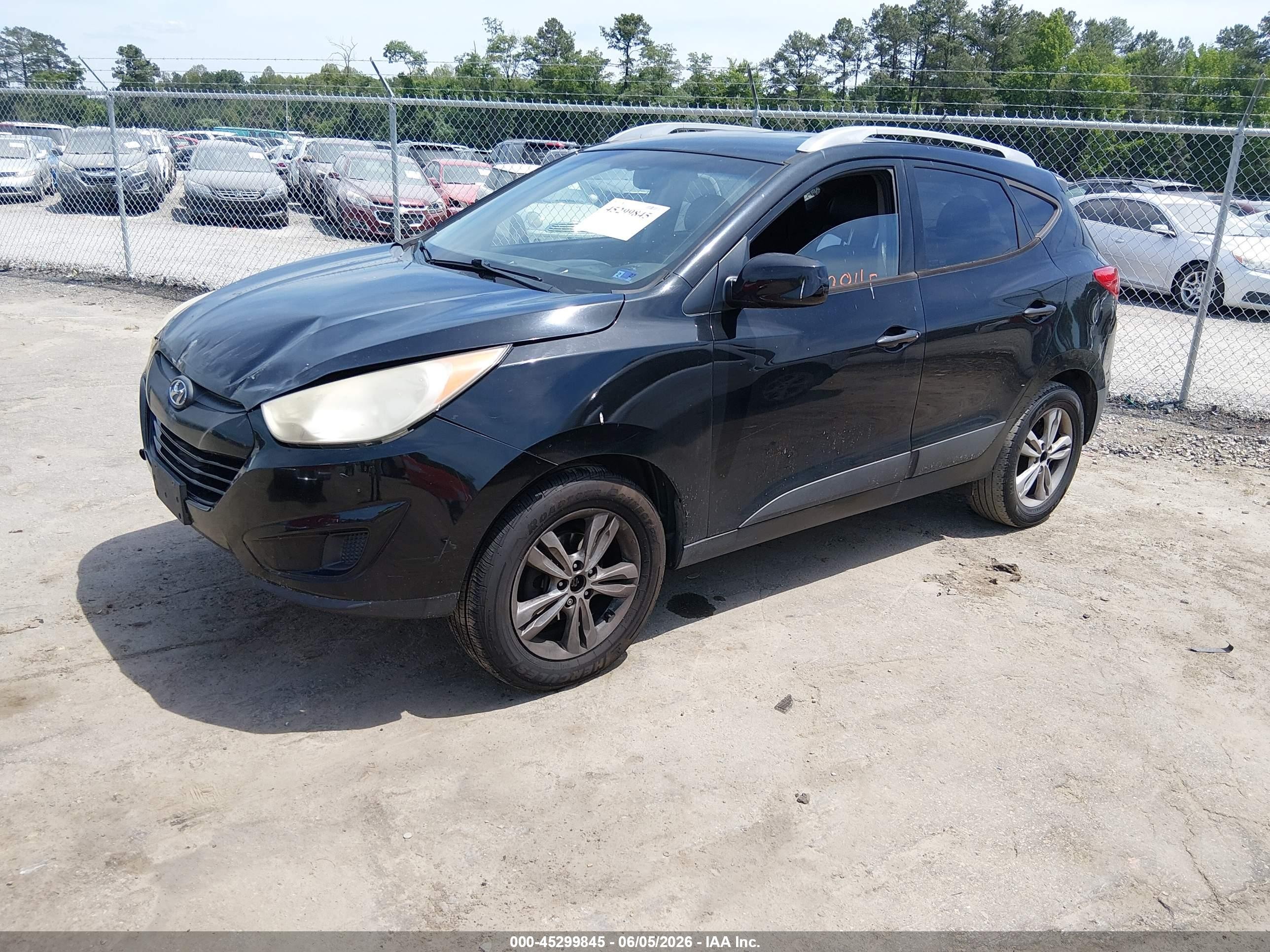 2011 Hyundai Tucson Gls Black vin: KM8JU3AC2BU191611