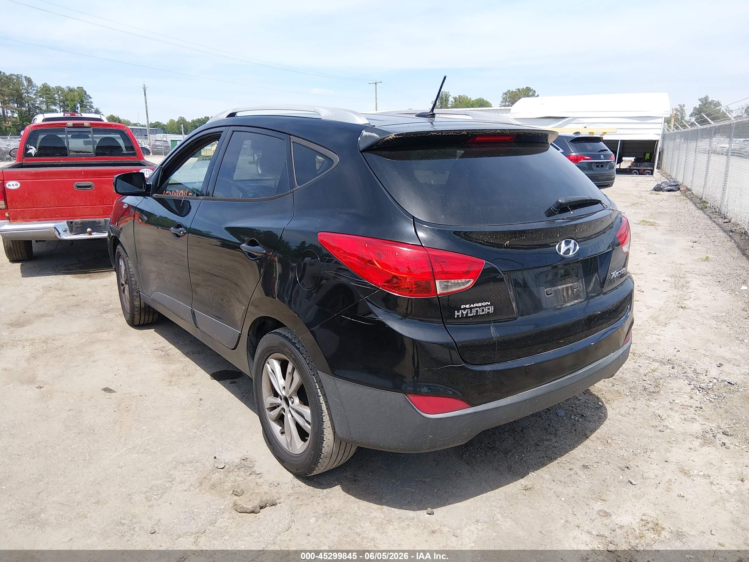 2011 Hyundai Tucson Gls Black vin: KM8JU3AC2BU191611
