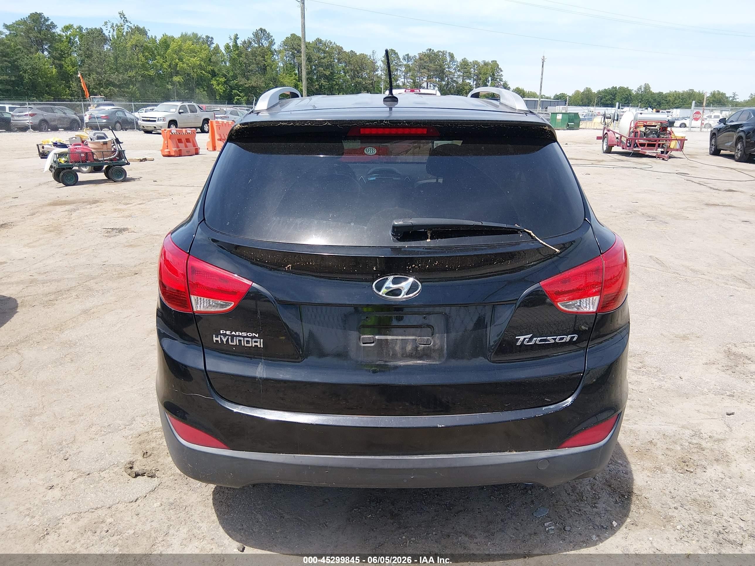 2011 Hyundai Tucson Gls Black vin: KM8JU3AC2BU191611