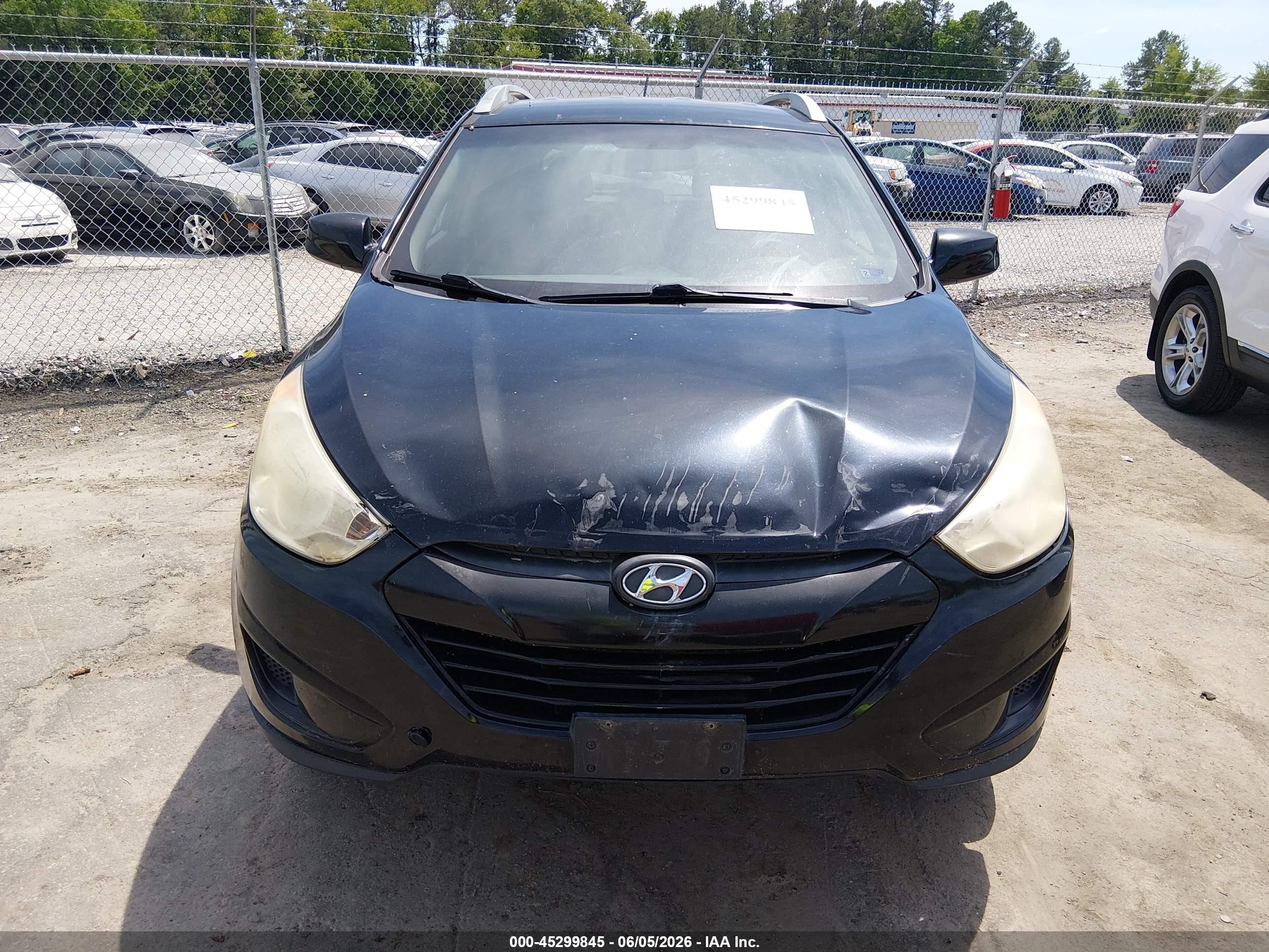 2011 Hyundai Tucson Gls Black vin: KM8JU3AC2BU191611