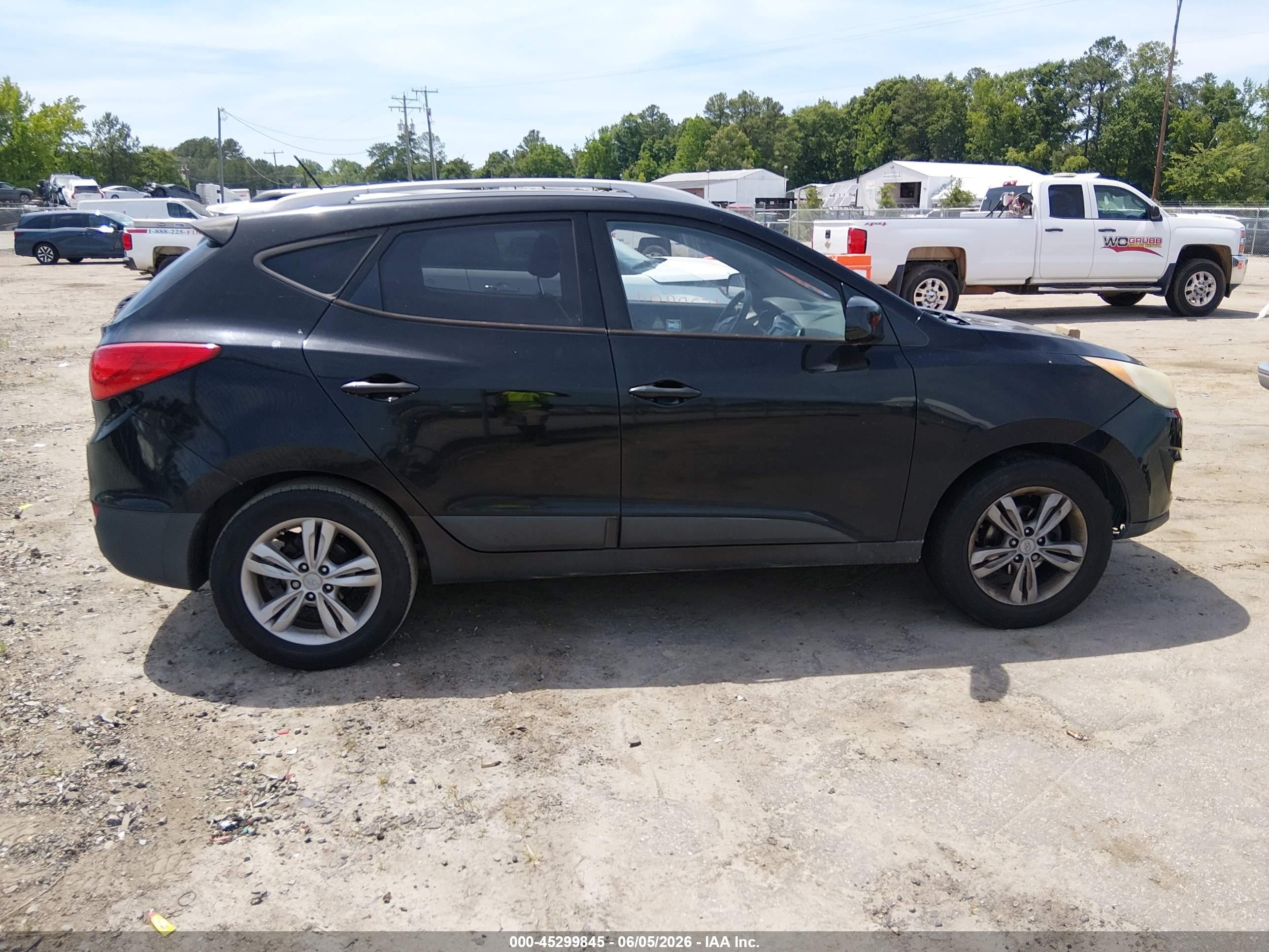 2011 Hyundai Tucson Gls Black vin: KM8JU3AC2BU191611