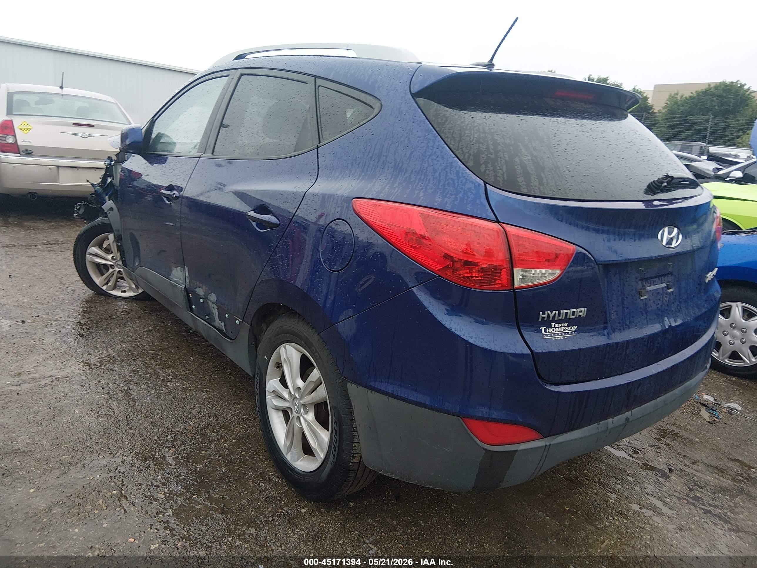2011 Hyundai Tucson Gls Blue vin: KM8JU3AC2BU205118