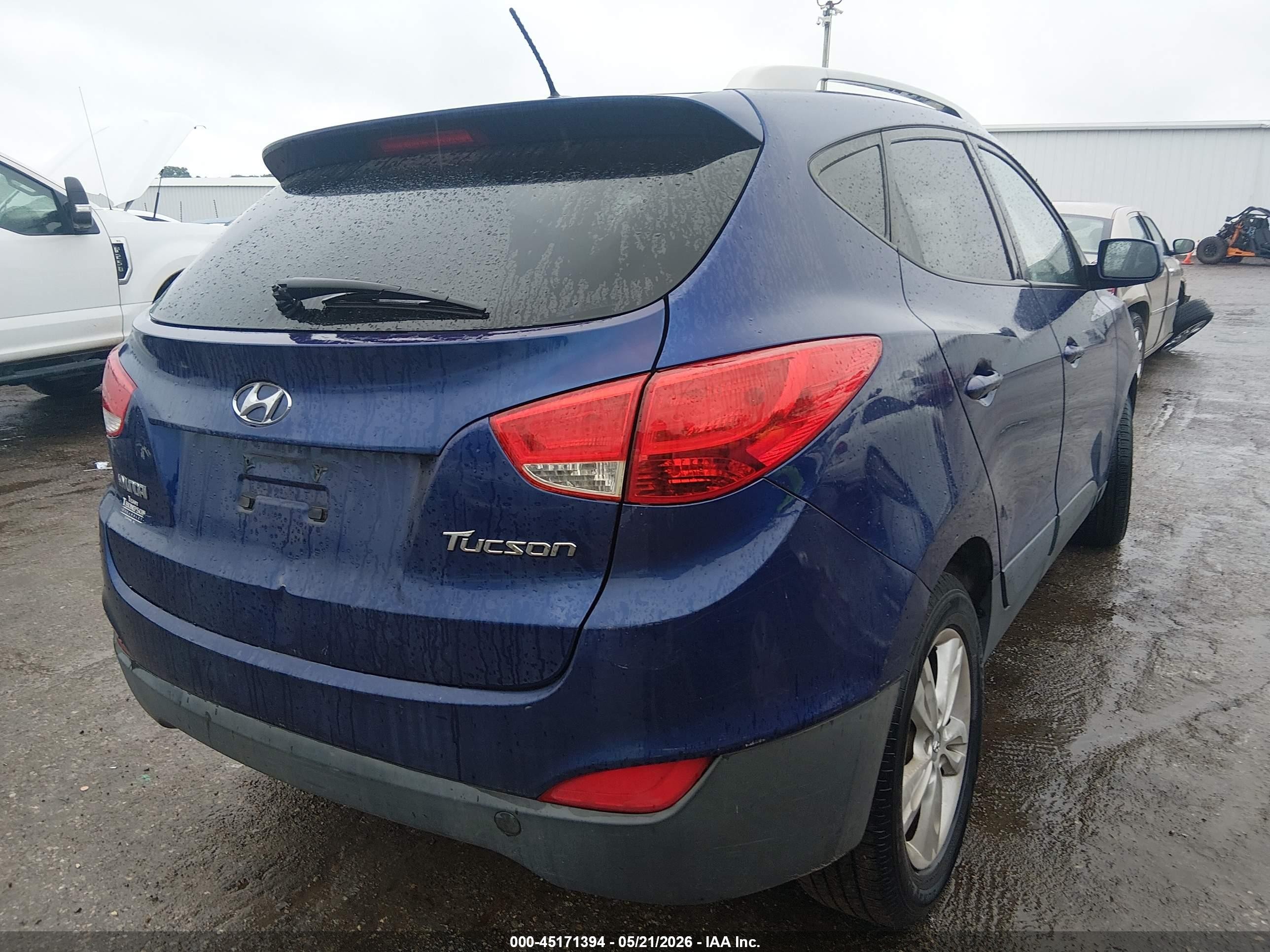 2011 Hyundai Tucson Gls Blue vin: KM8JU3AC2BU205118