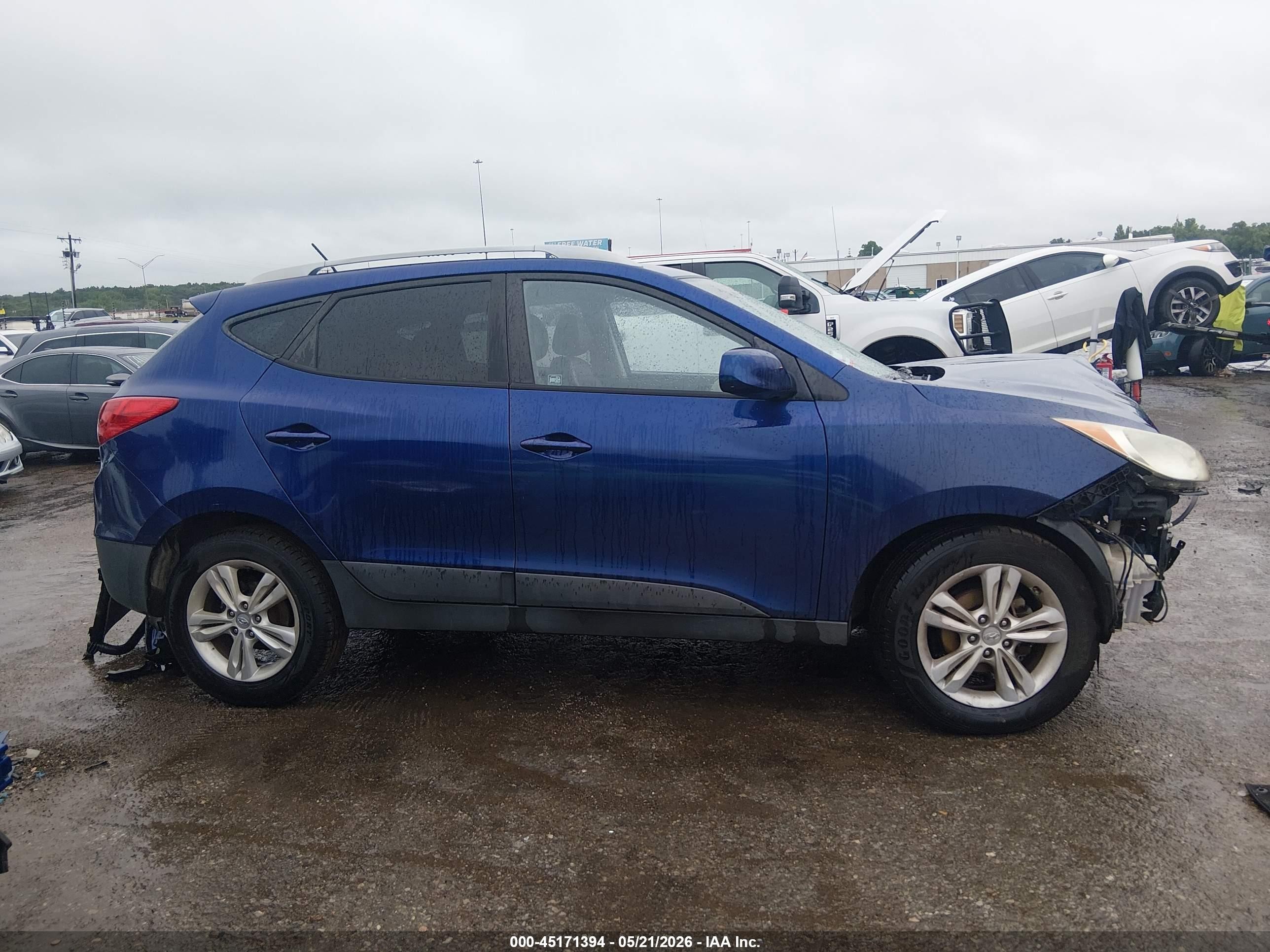 2011 Hyundai Tucson Gls Blue vin: KM8JU3AC2BU205118