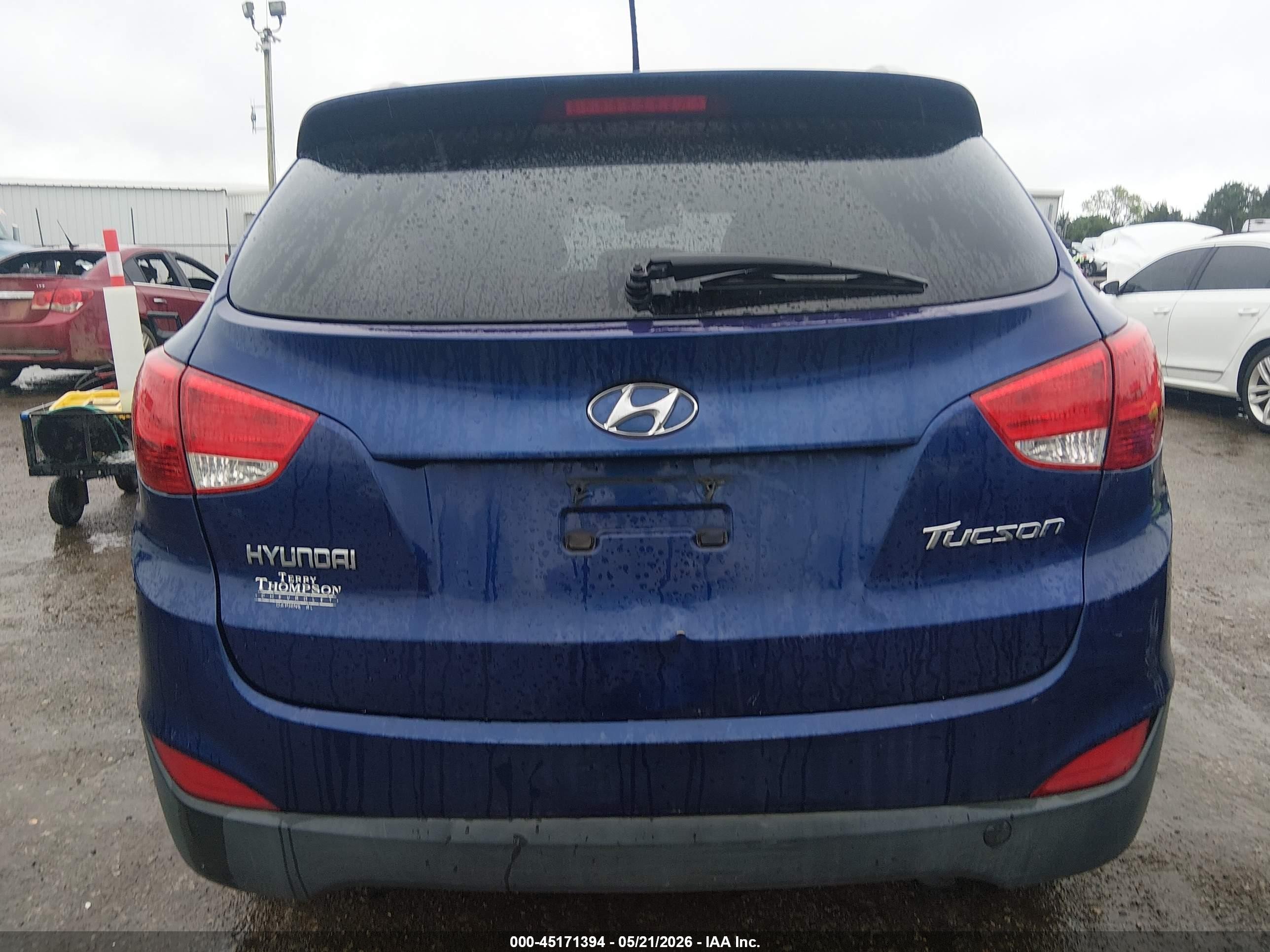 2011 Hyundai Tucson Gls Blue vin: KM8JU3AC2BU205118