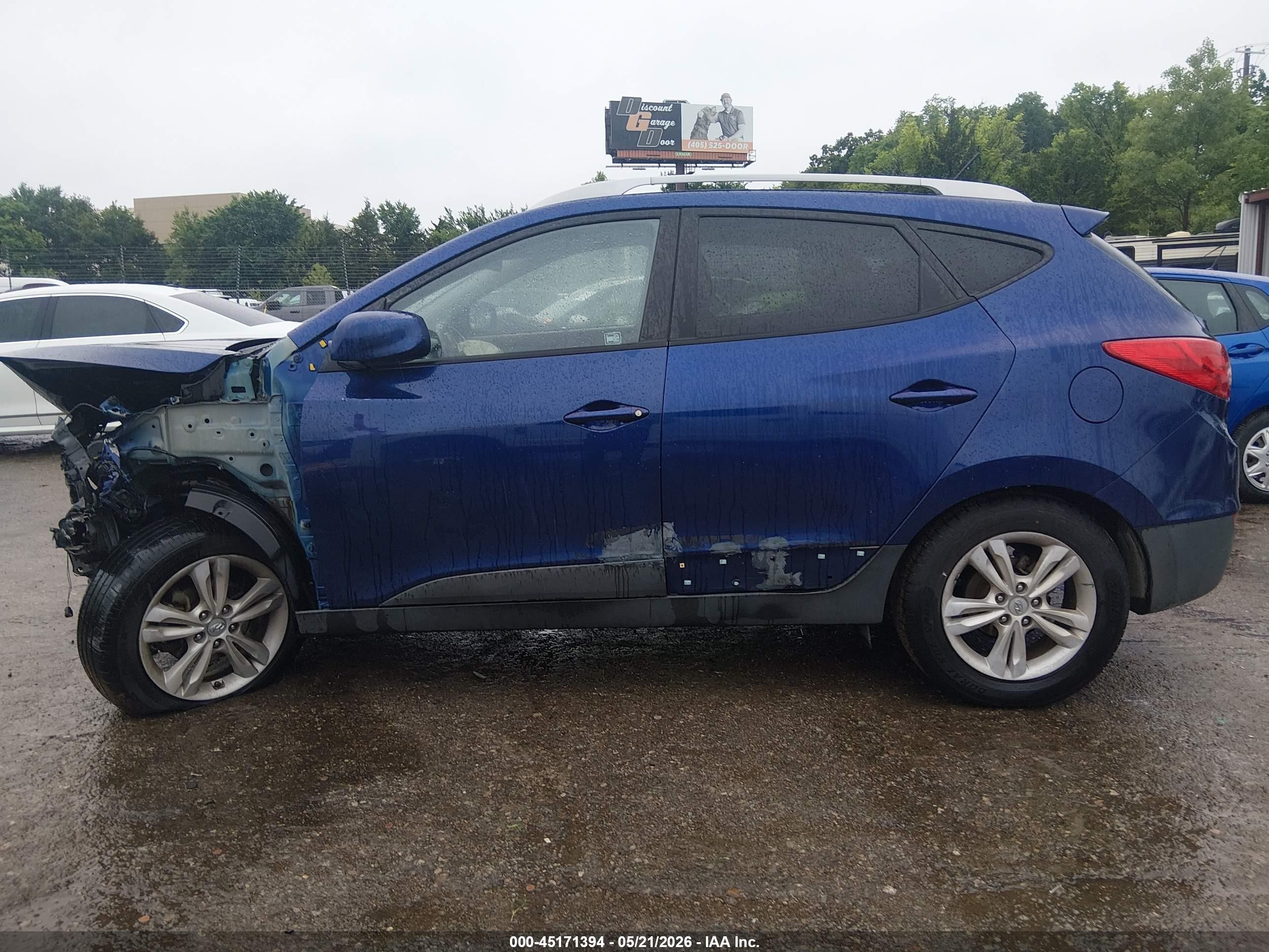 2011 Hyundai Tucson Gls Blue vin: KM8JU3AC2BU205118