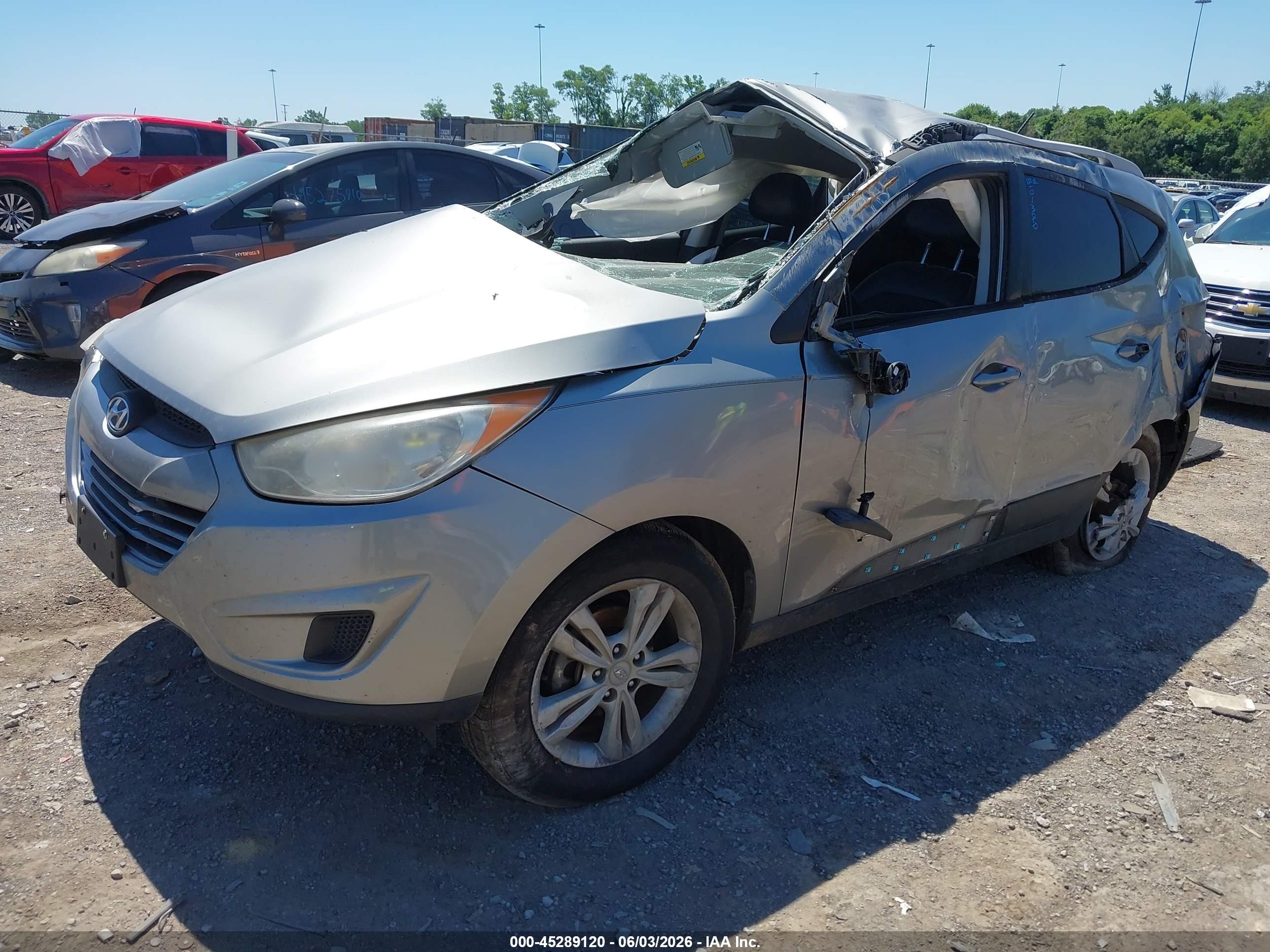 2011 Hyundai Tucson Gls Silver vin: KM8JU3AC2BU258076