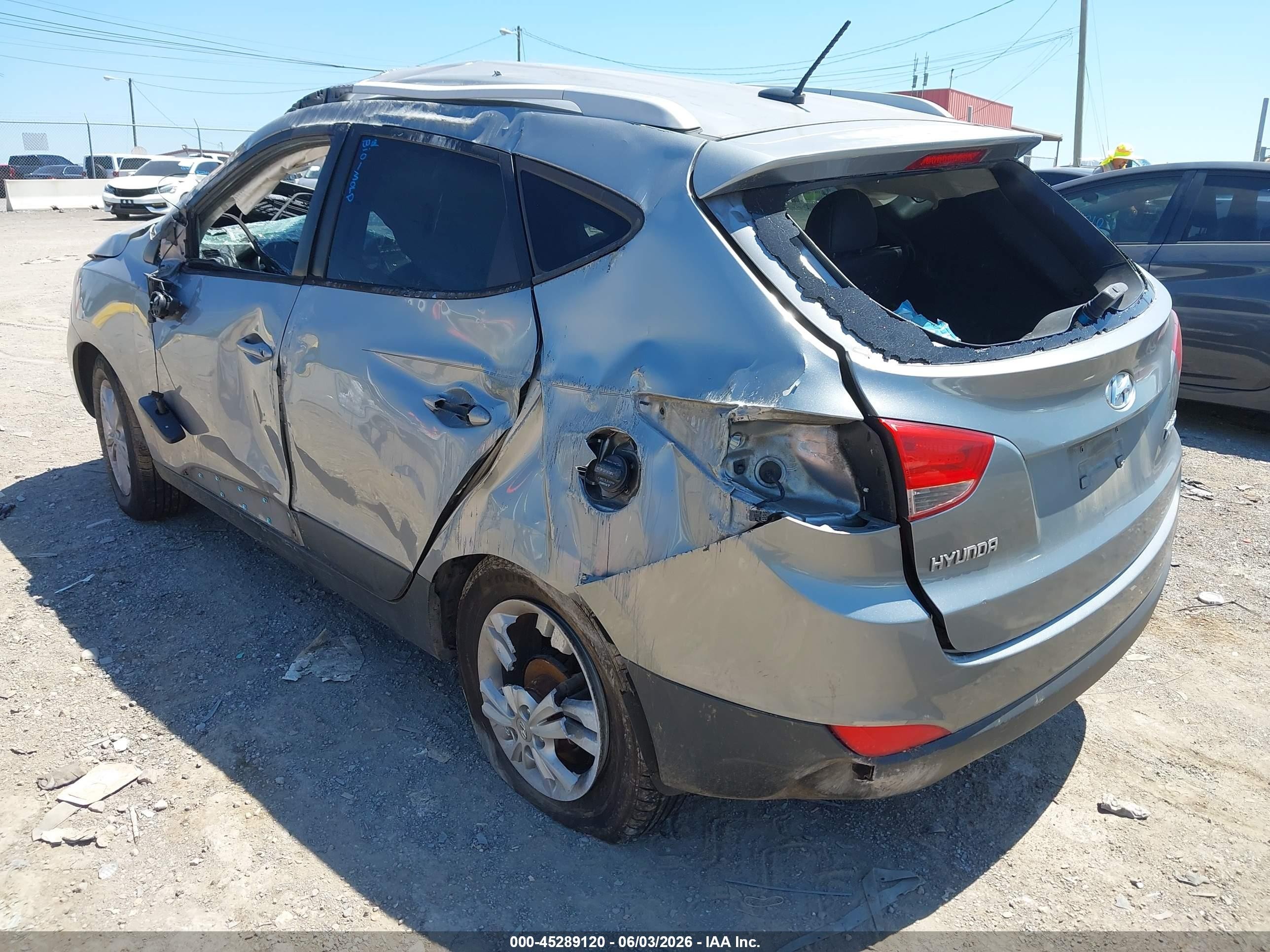 2011 Hyundai Tucson Gls Silver vin: KM8JU3AC2BU258076