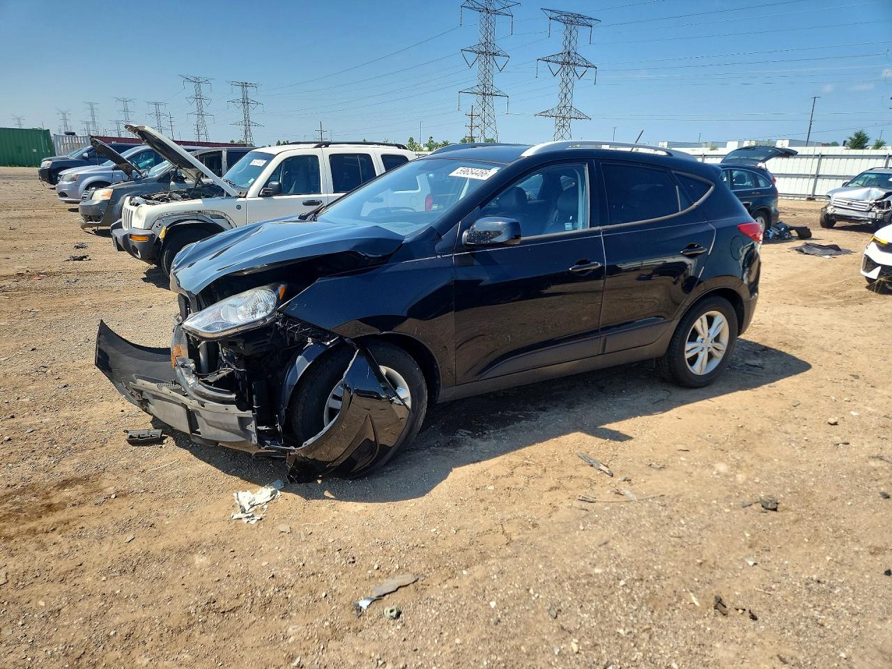 2011 Hyundai Tucson Gls Black vin: KM8JU3AC2BU284905
