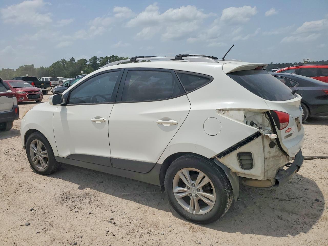 2012 Hyundai Tucson Gls White vin: KM8JU3AC2CU376002