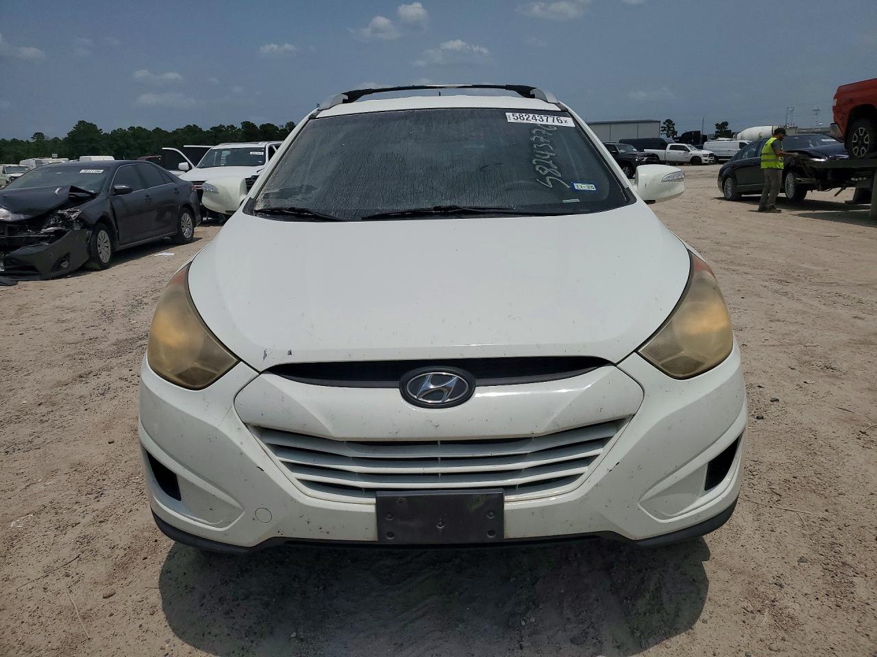 2012 Hyundai Tucson Gls White vin: KM8JU3AC2CU376002