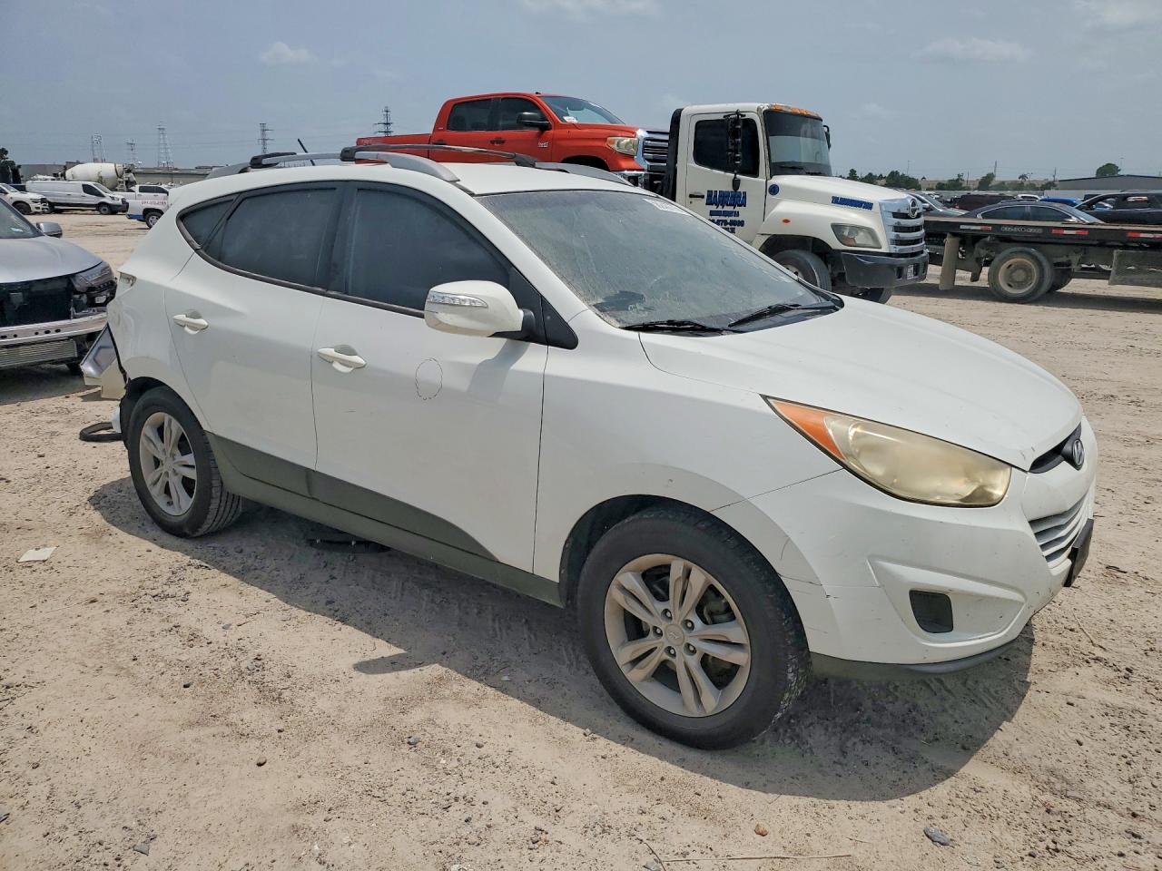 2012 Hyundai Tucson Gls White vin: KM8JU3AC2CU376002