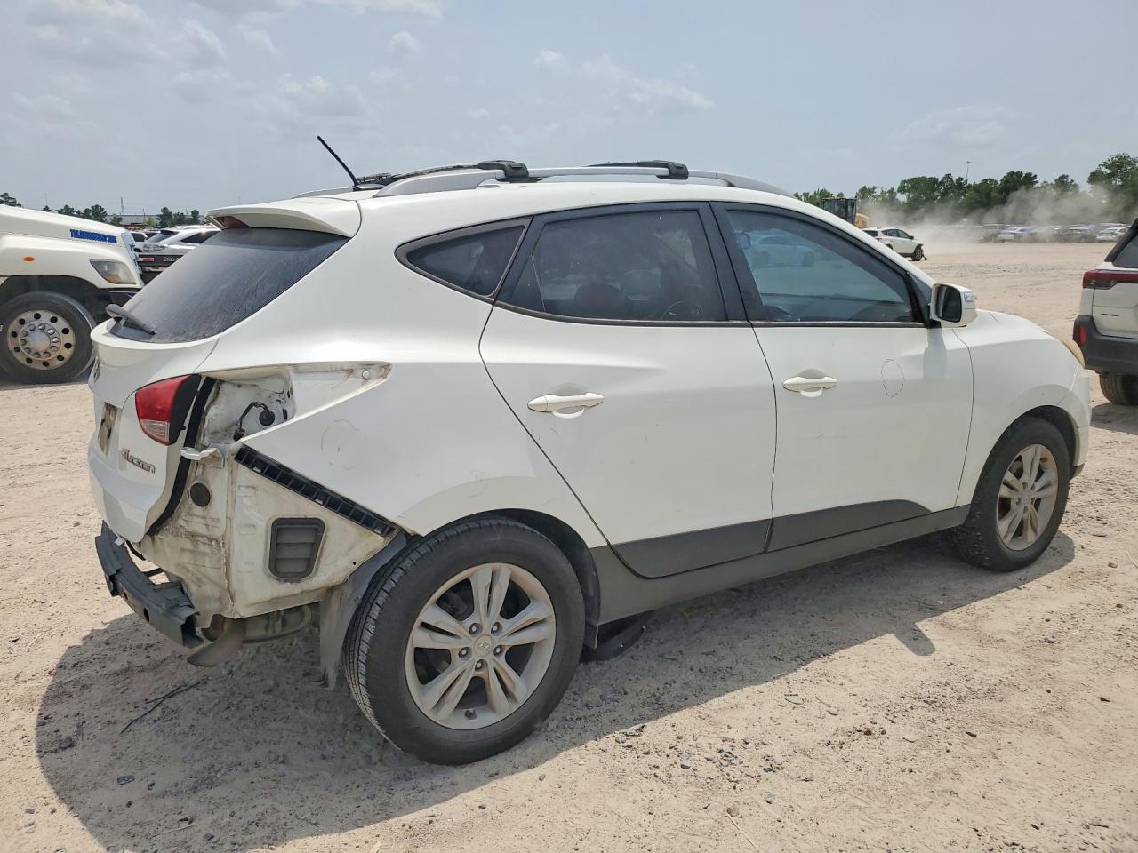2012 Hyundai Tucson Gls White vin: KM8JU3AC2CU376002