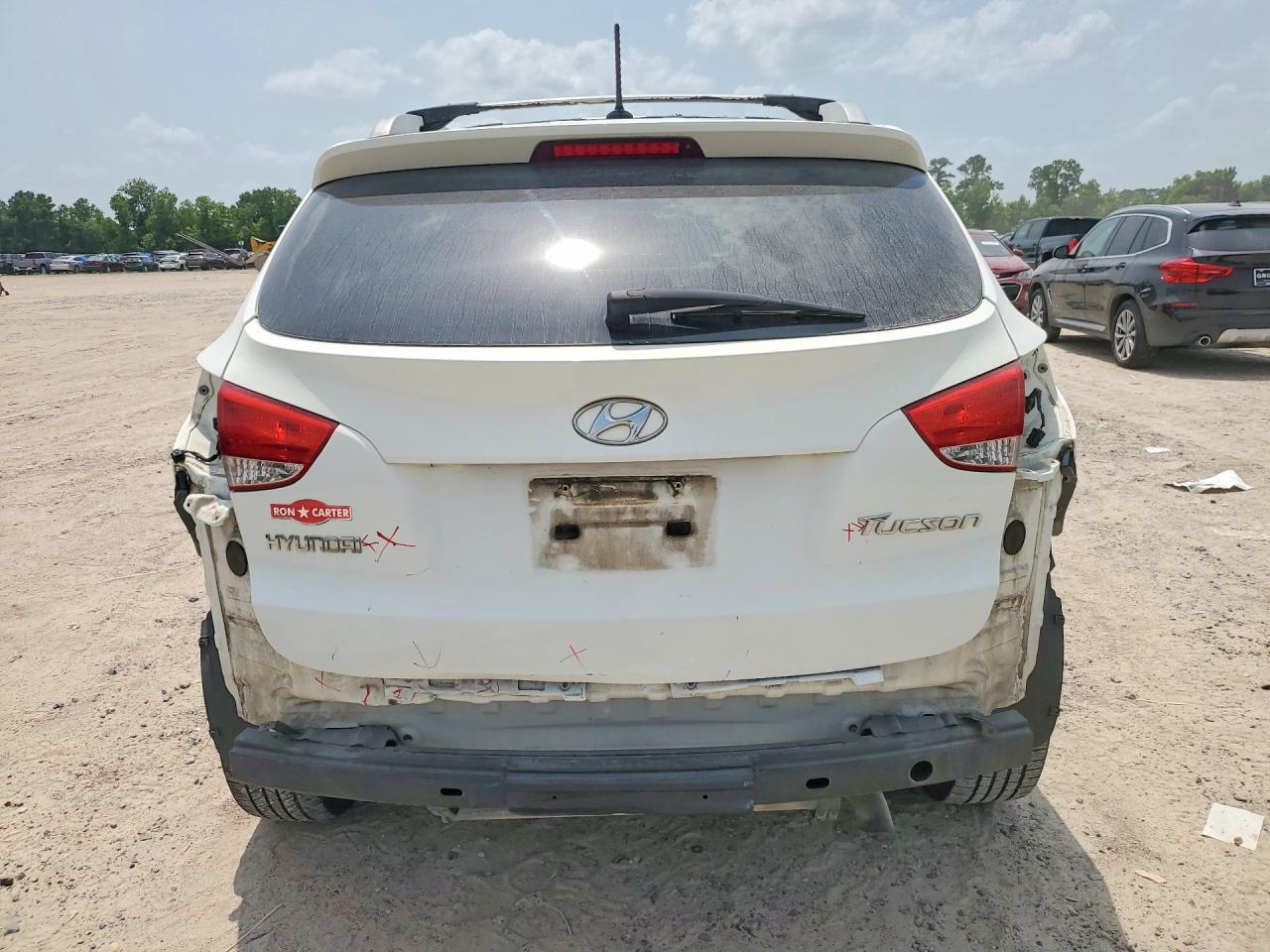 2012 Hyundai Tucson Gls White vin: KM8JU3AC2CU376002